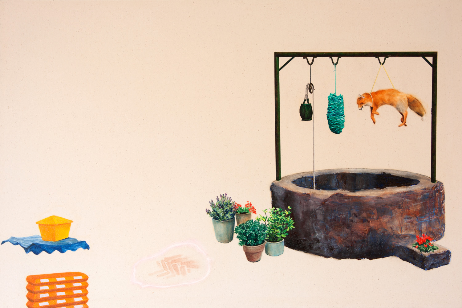 Little Pieces (Fox) Oil on canvas 2009 61 x 91 cm