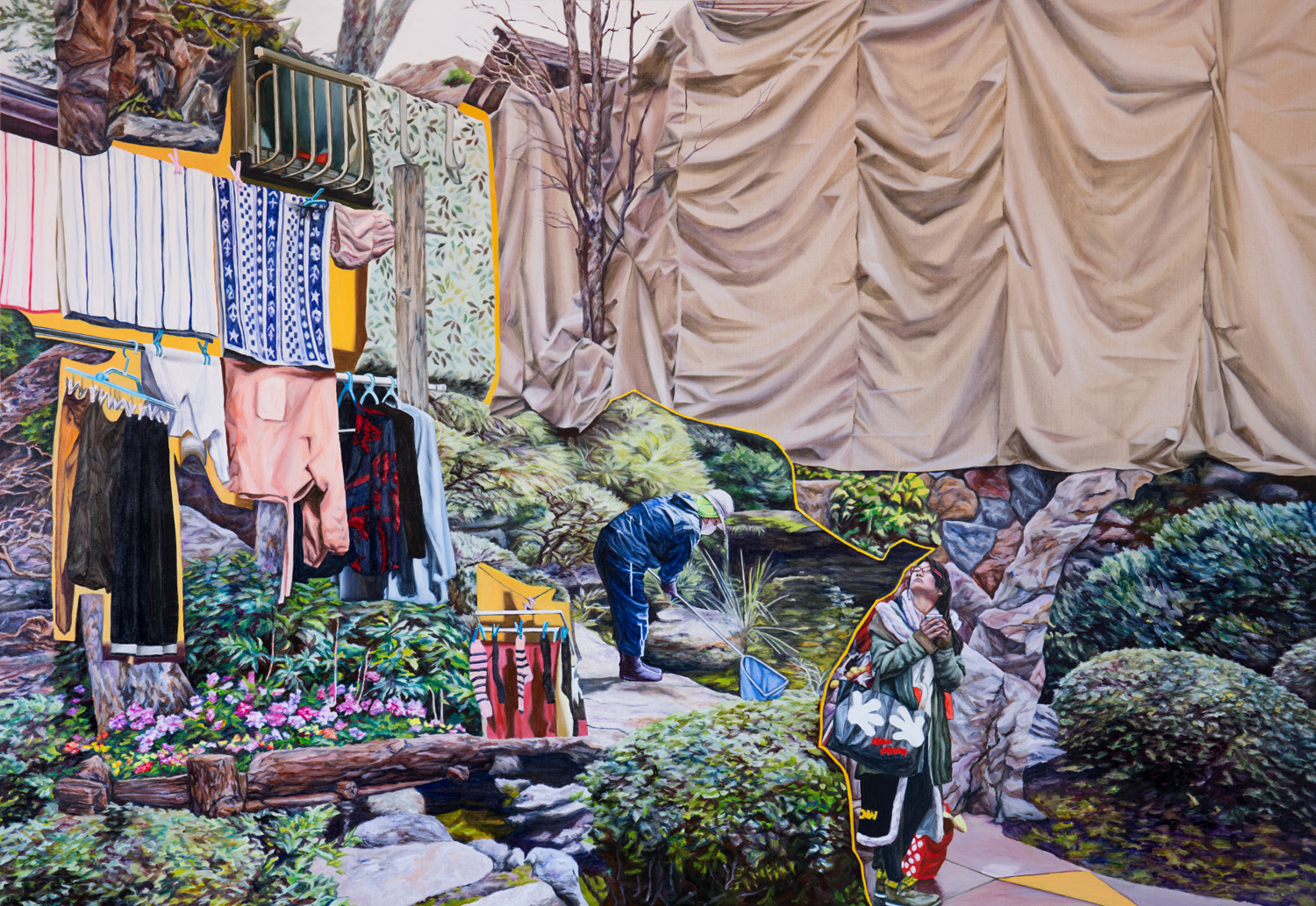 Out to Dry - Finalist in the 2015 Keith and Elisabeth Murdoch Travelling Fellowship Oil on linen 2015 137 x 198 cm