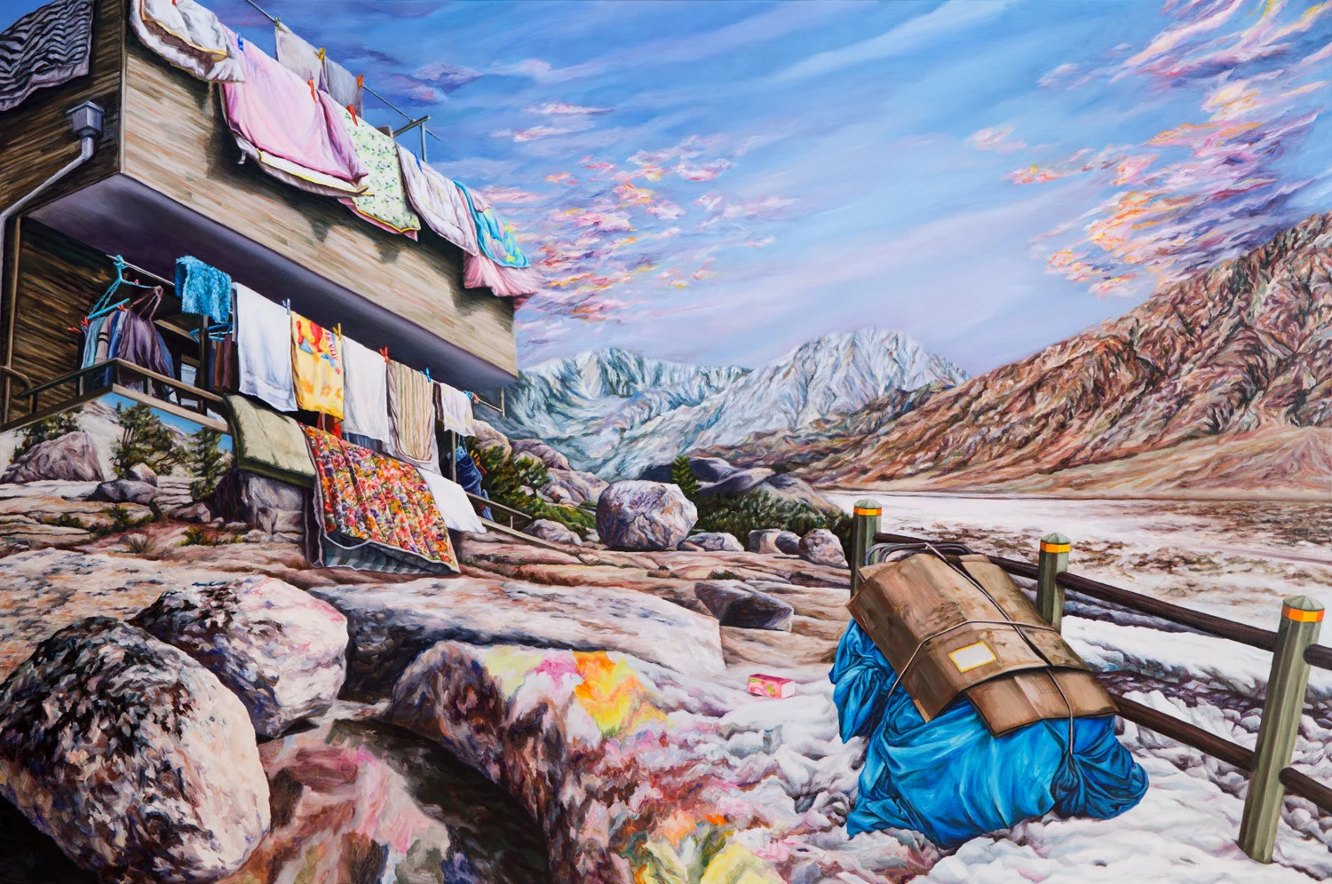Pilgrimage 2017 oil on Italian linen 132 x 198 cm