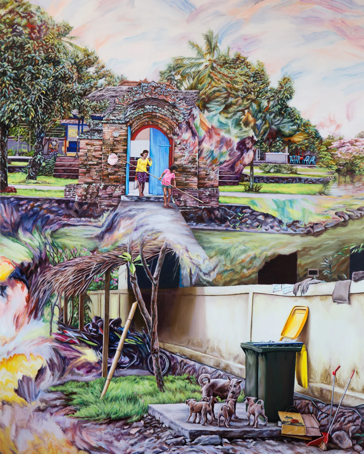 Scavengers 2017 oil on Italian linen 183 x 147 cm