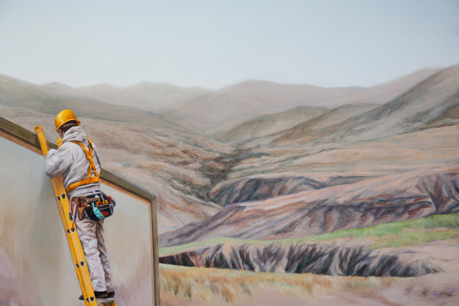 Another Rung (detail) Oil on Italian linen 138 x 199 cm