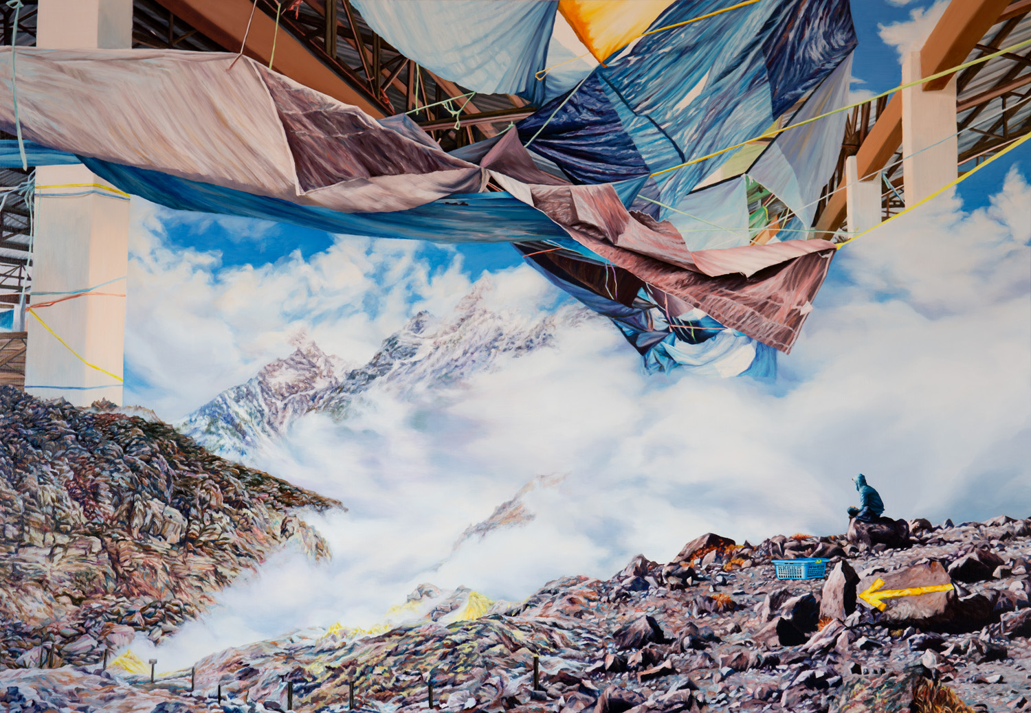 Blue Above Oil on Italian linen 138 x 199 cm