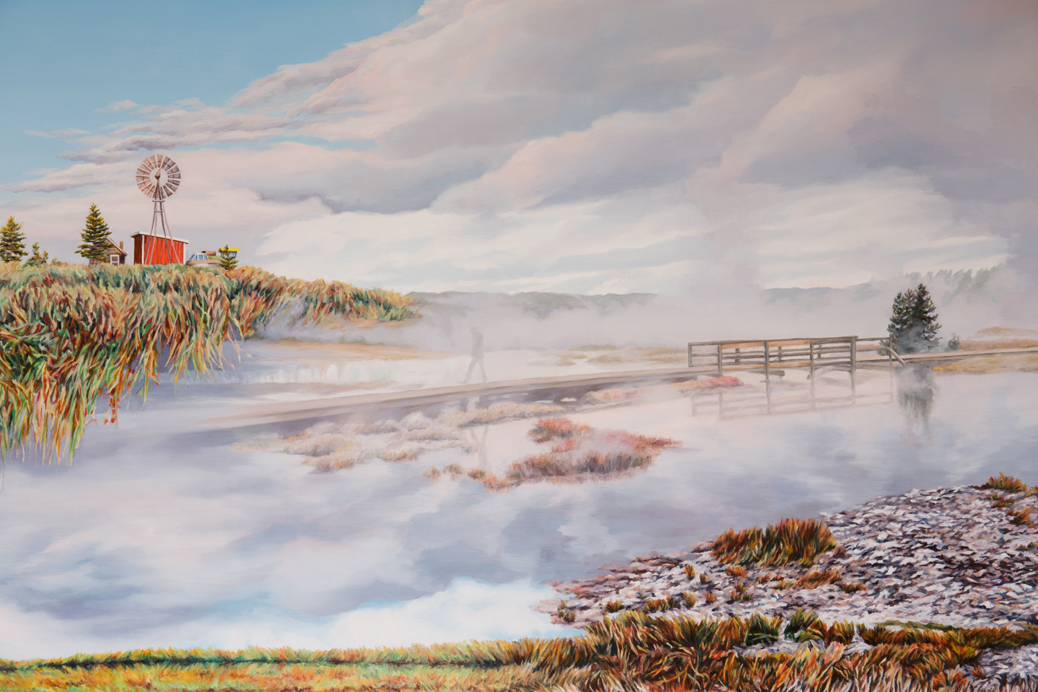 Mount Molehill (detail) Oil on Italian linen 138 x 199 cm