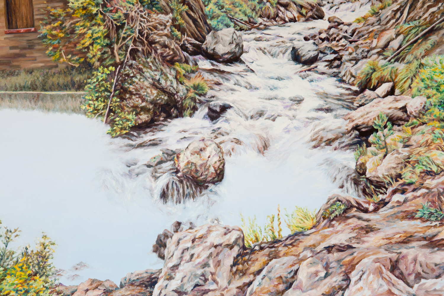 Tiers (detail) Oil on Italian linen 138 x 199 cm