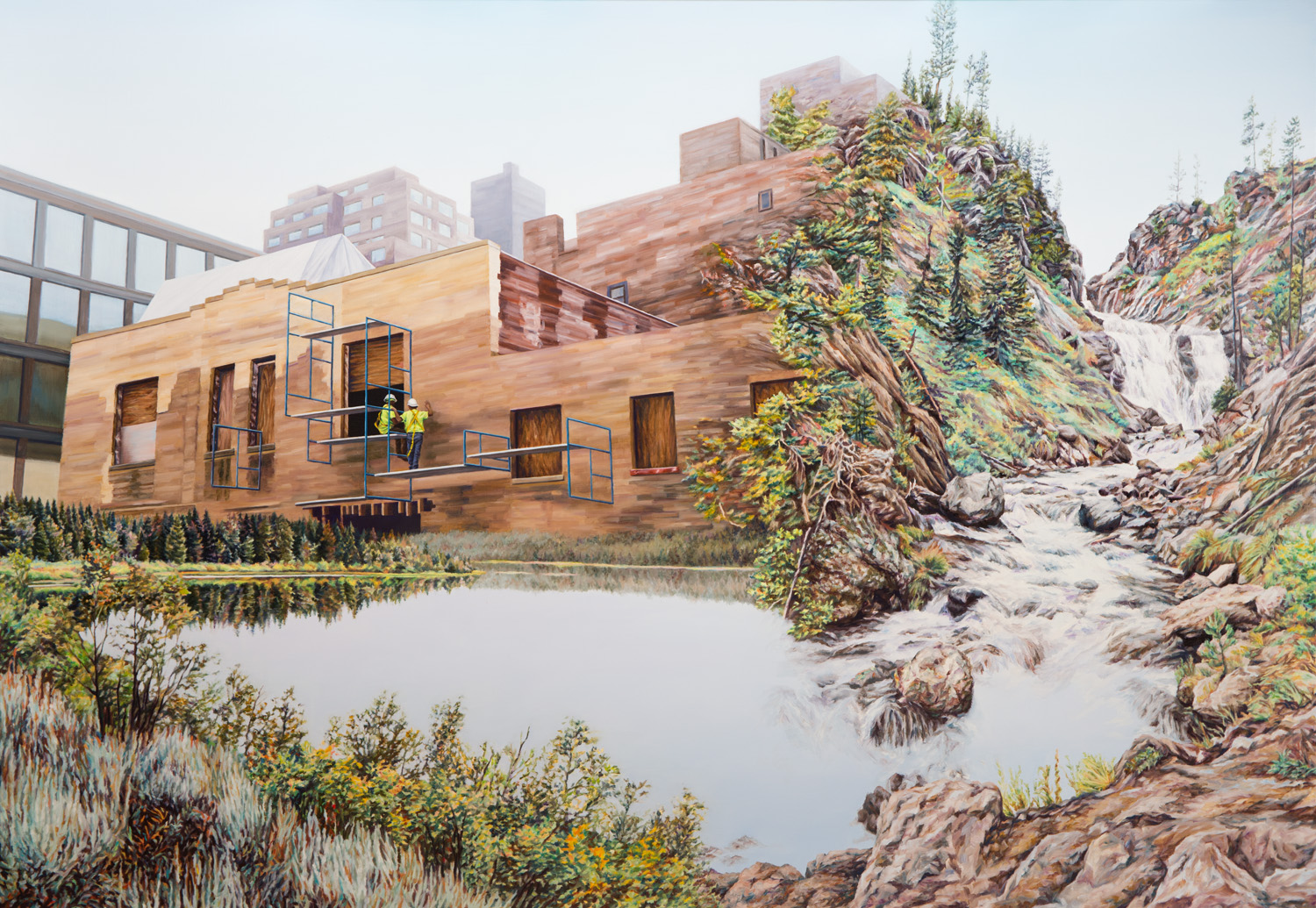 Tiers Oil on Italian linen 138 x 199 cm