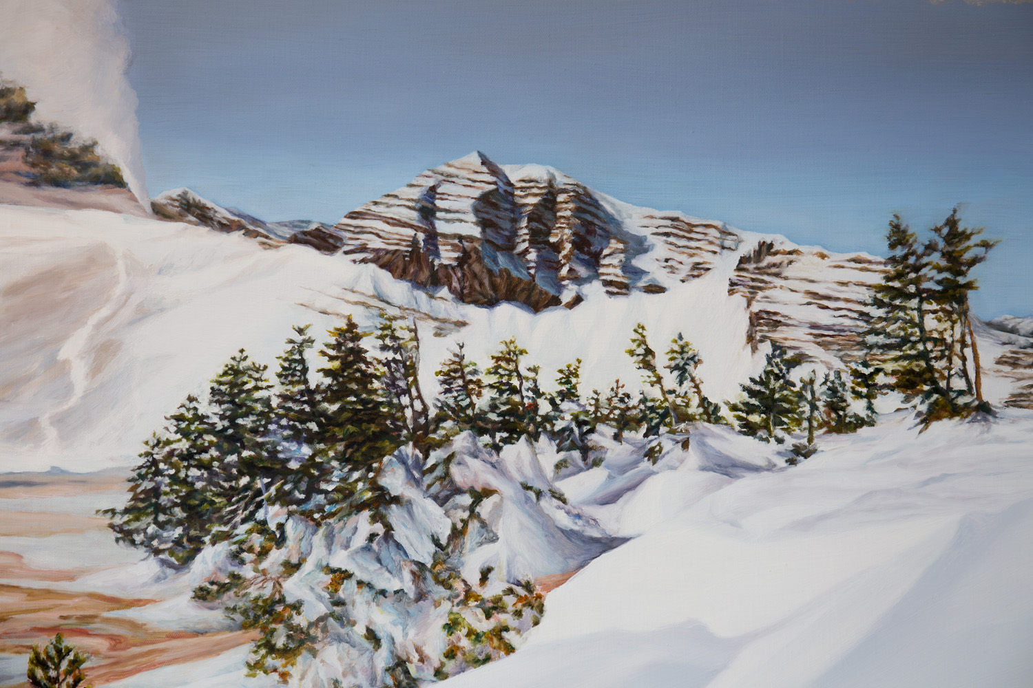 All Flowing (detail) Oil on Italian linen 138 x 199 cm