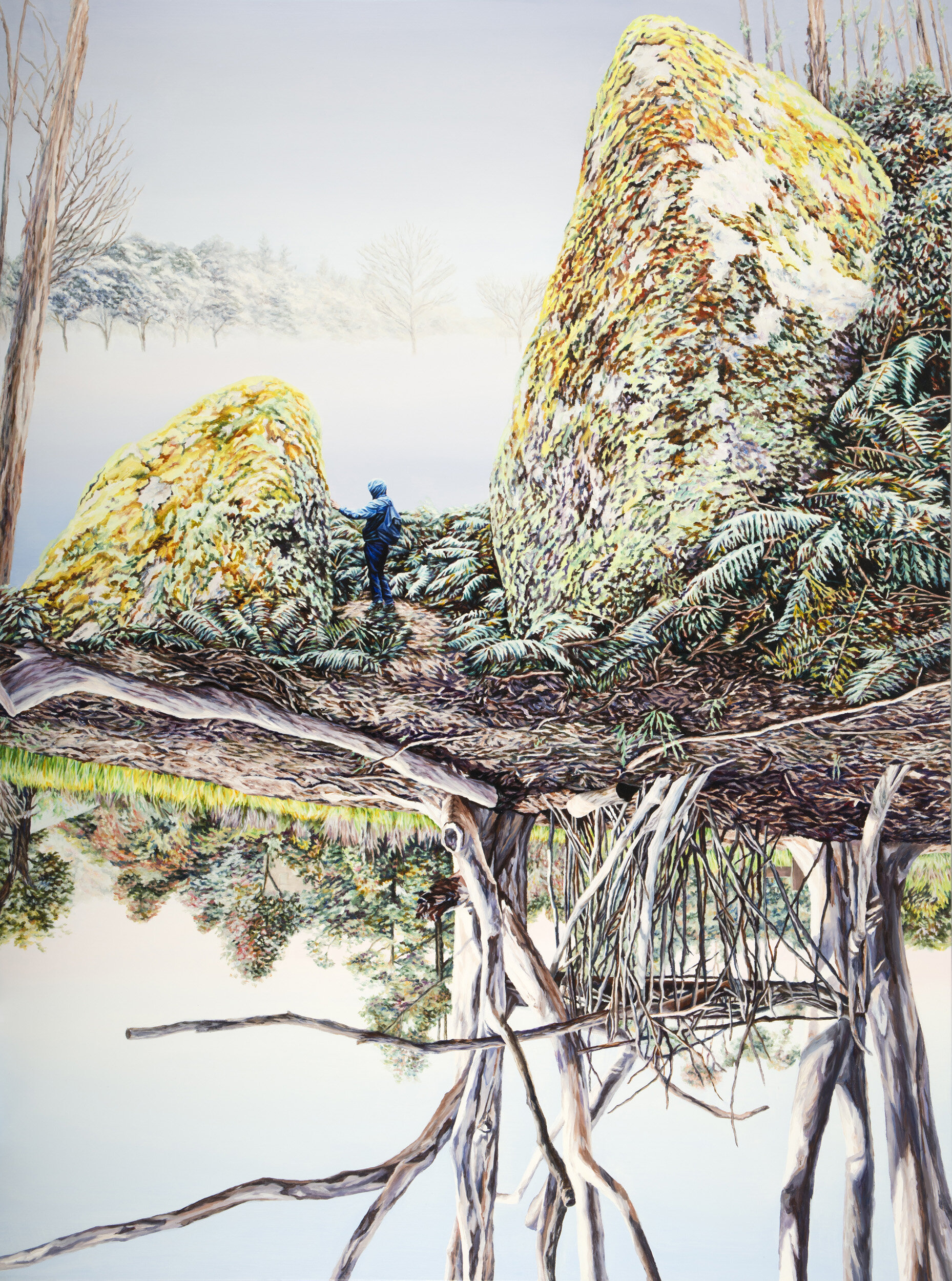 Between a Rock 199 x 148 cm Oil on linen