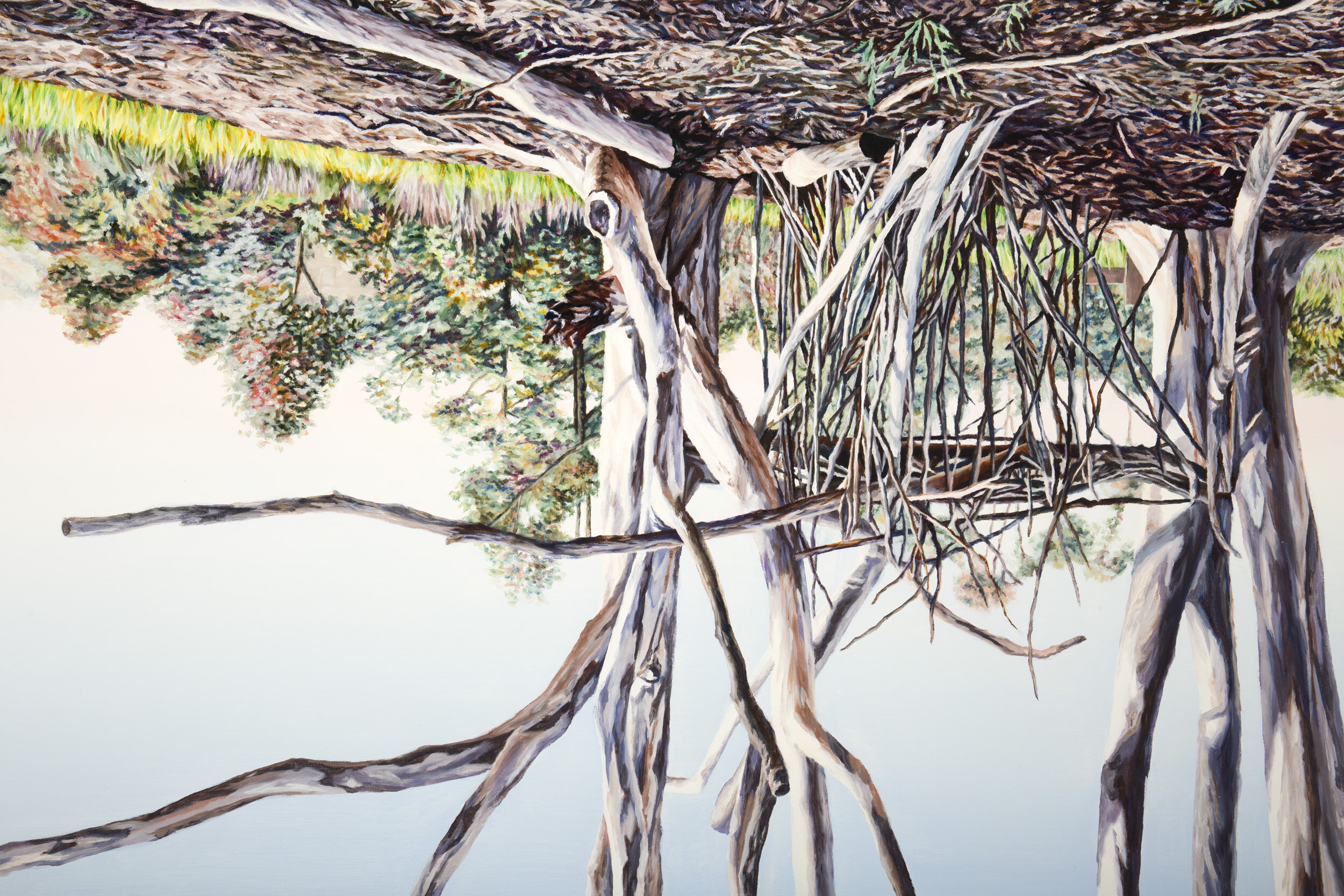 Between a Rock (detail) 199 x 148 cm Oil on linen