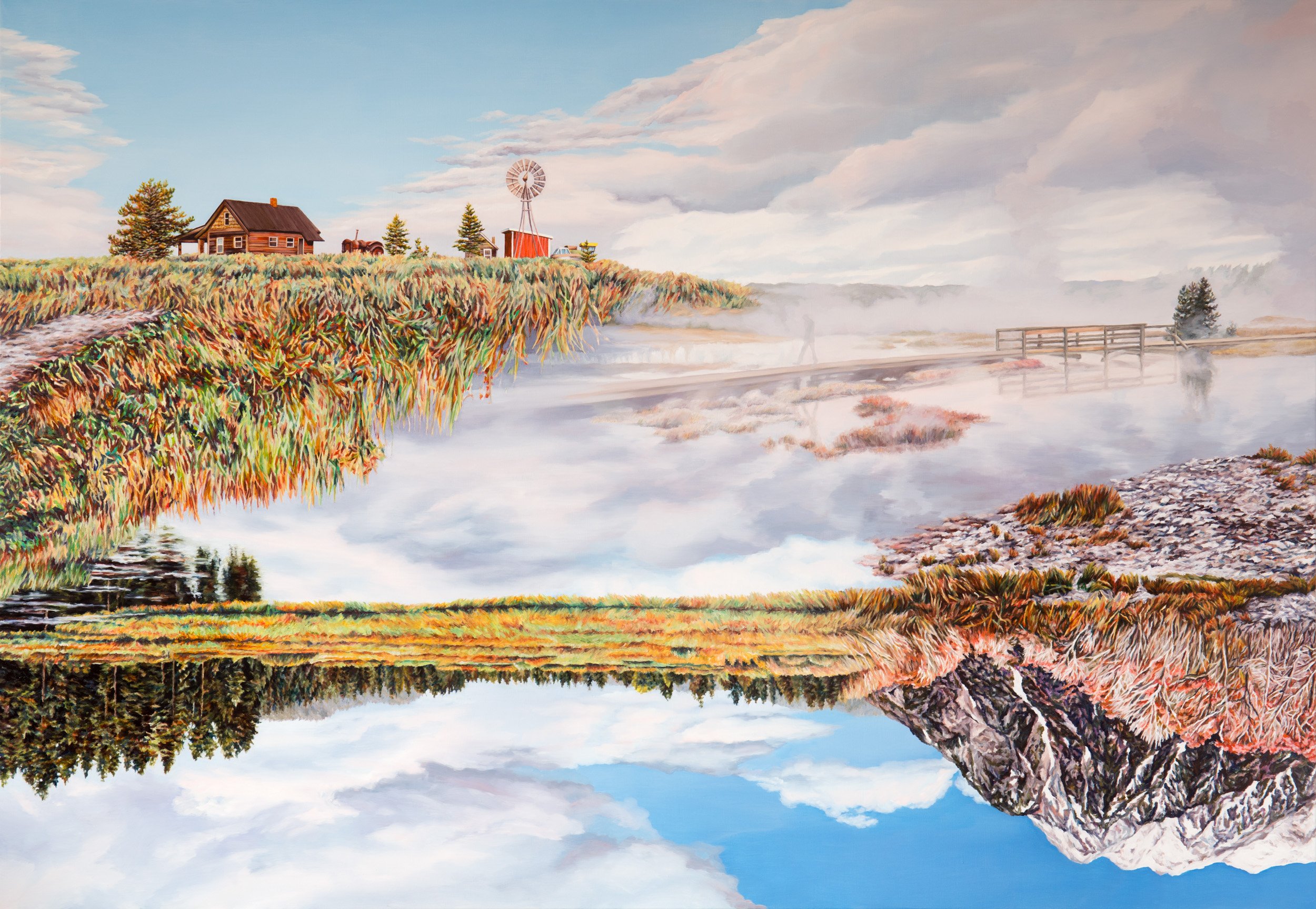 Mount Molehill Oil on Italian linen 138 x 199 cm