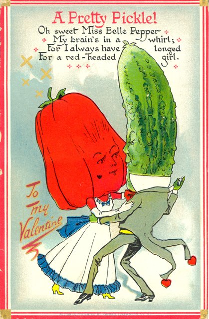 Miss Belle Pepper dances with a pickle, dated February 10, 1914  FWWM 90.17.173 