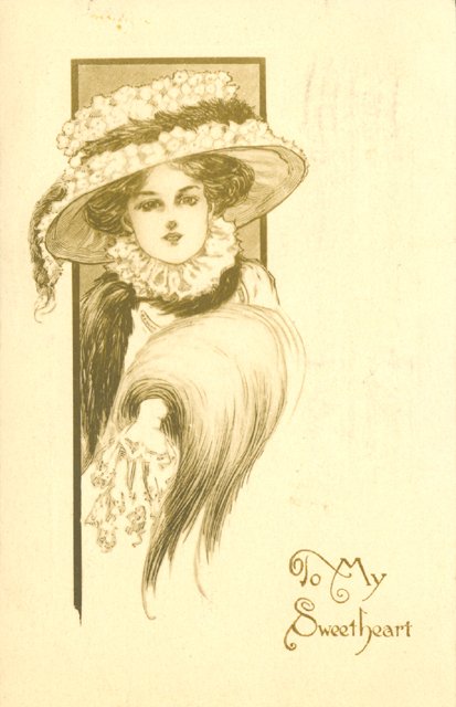  Postcard addressed to Miss Clara Stubblefield postmarked February 14, 1911  FWWM 83.20.2248 