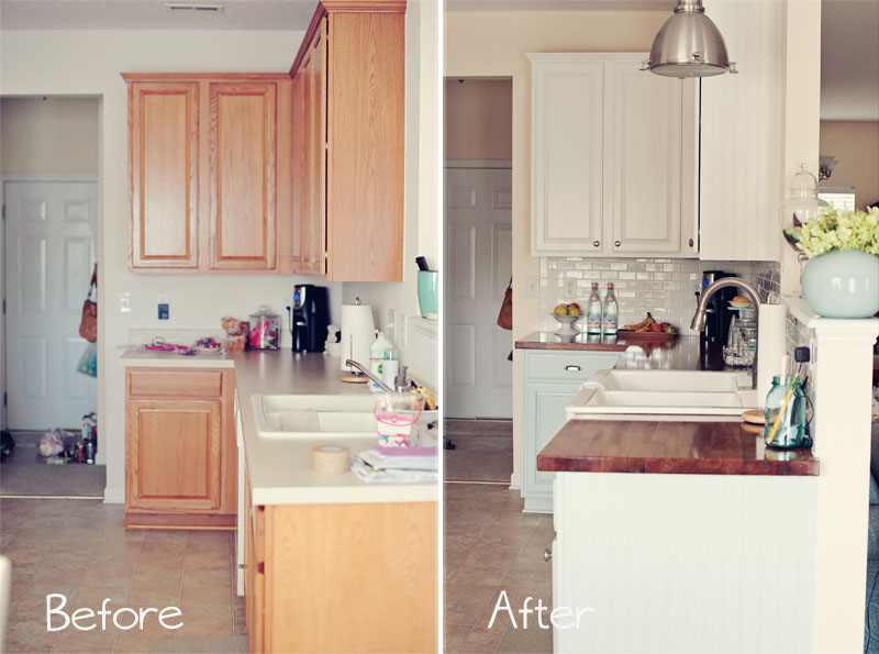 Pintar muebles de cocina. Antes y después, fotos y consejos
