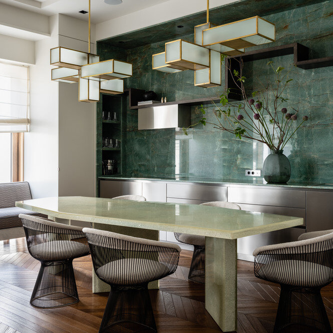 Mobiliario de cocina como elemento decorativo. Vía AD