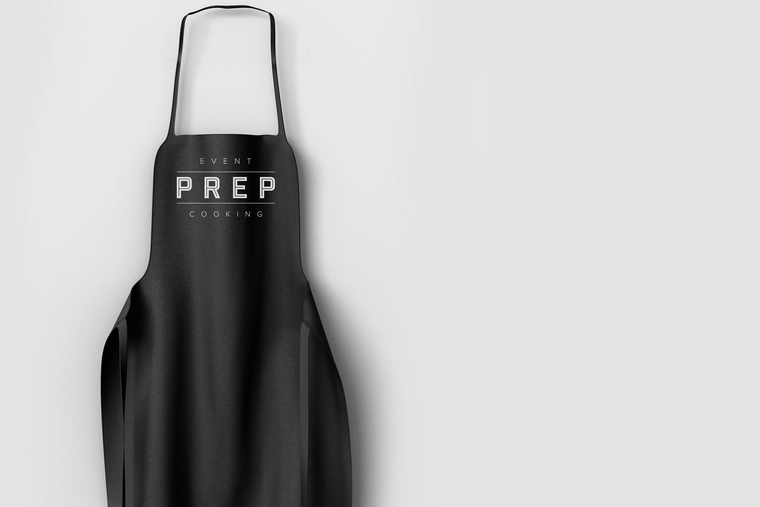 Uniform branding for Prep Catering, Westerham, Kent