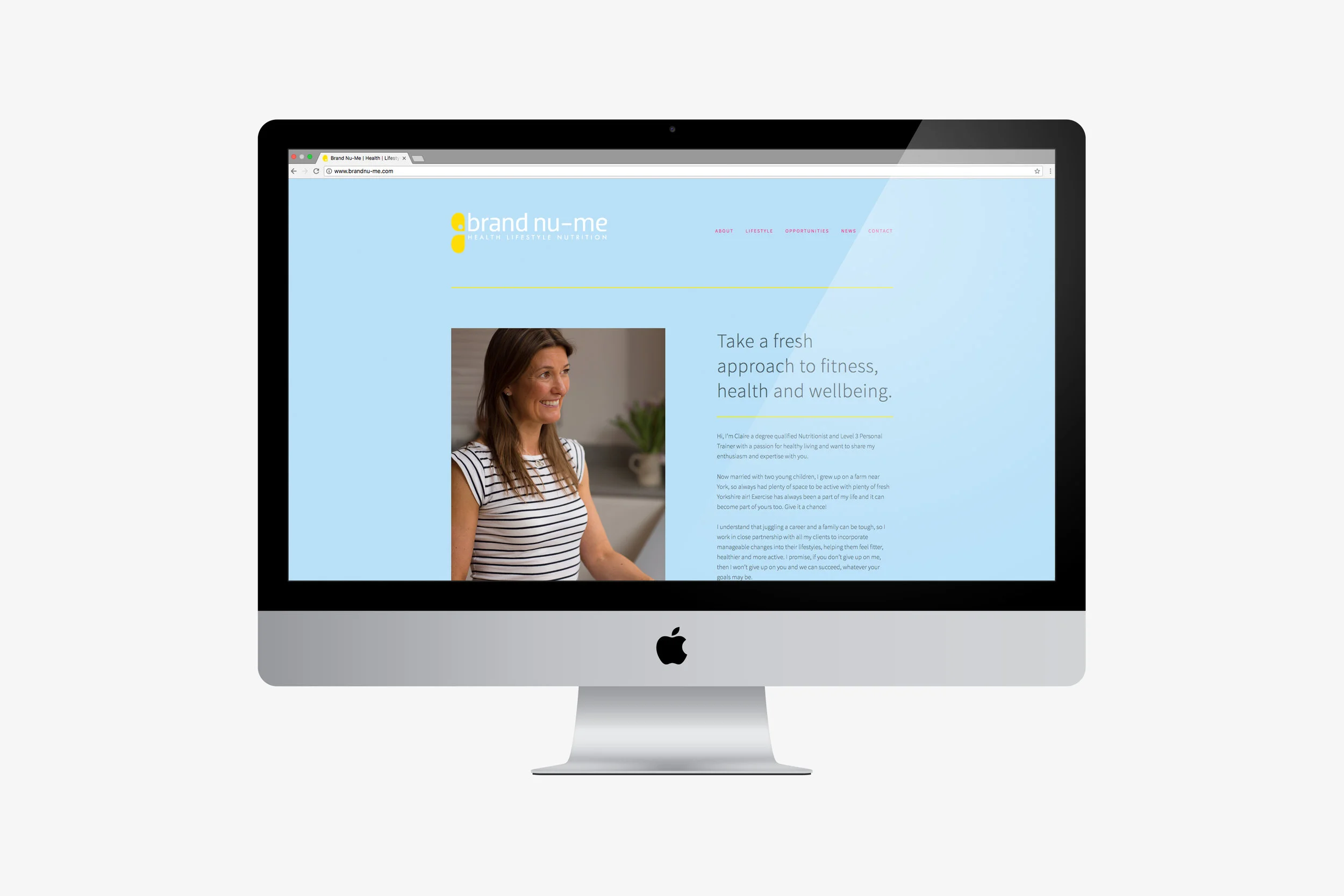 Website design company for Brand Nu-Me, based in Tunbridge Wells, Kent