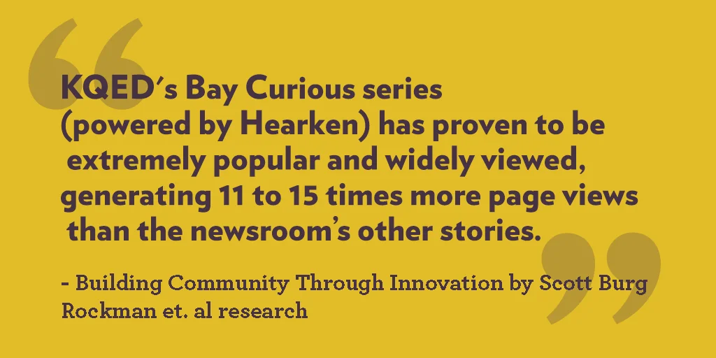 Read Rockman et. al's research findings on KQED's Bay Curious.