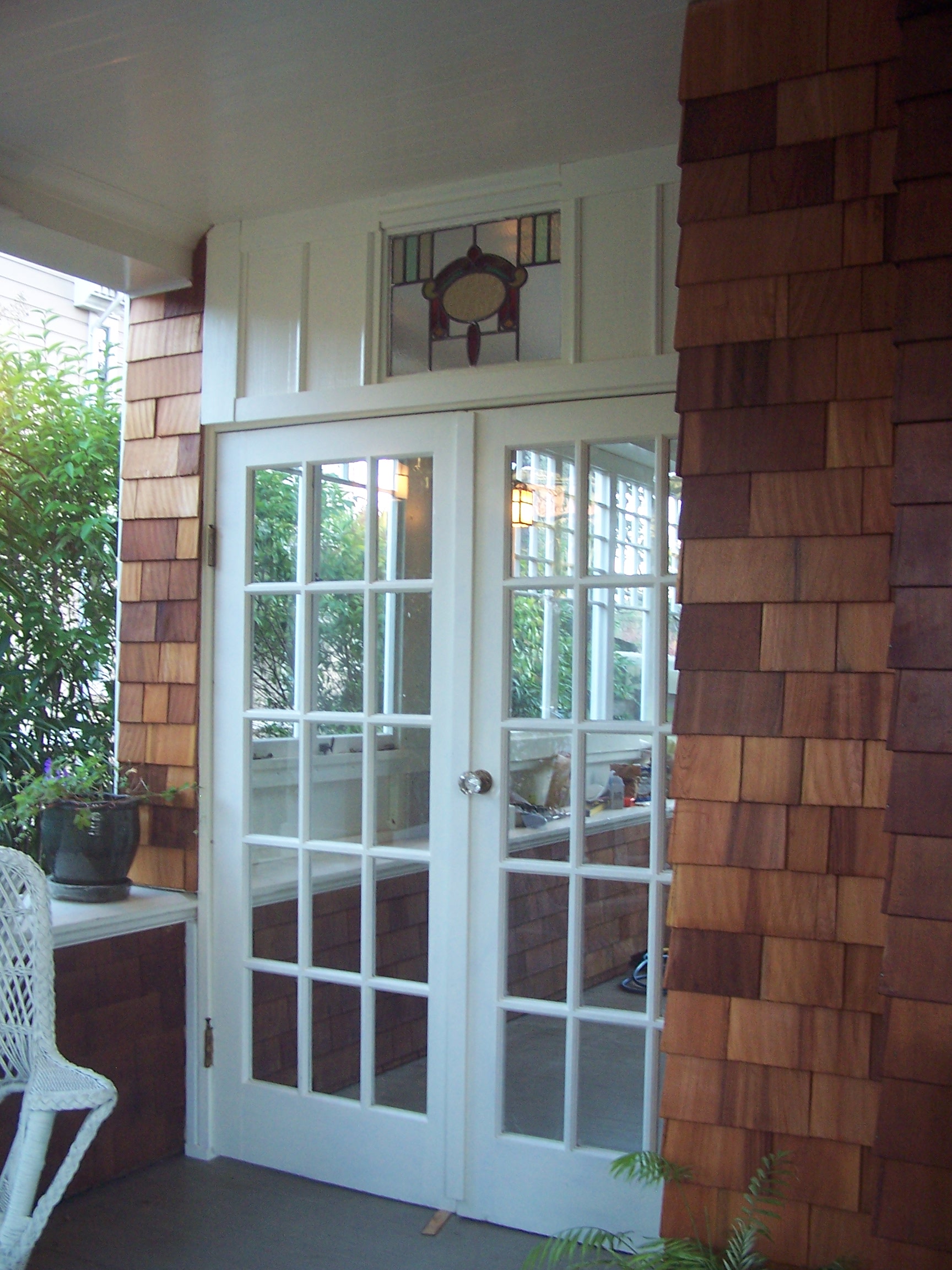 I'm excited about my newly finished art studio on the porch!