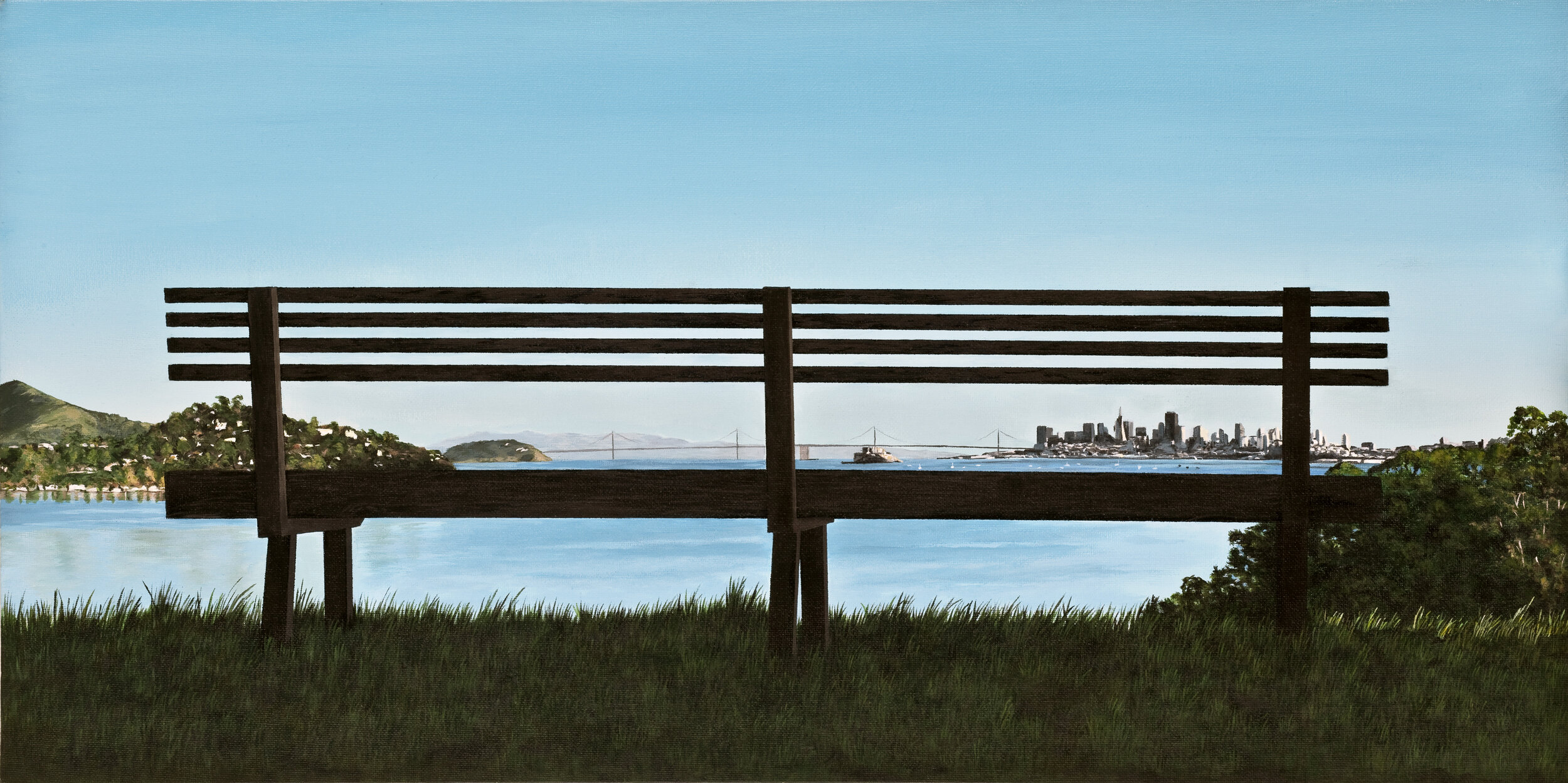 Bench on Strawberry Point Overlook — Karen's Paintings