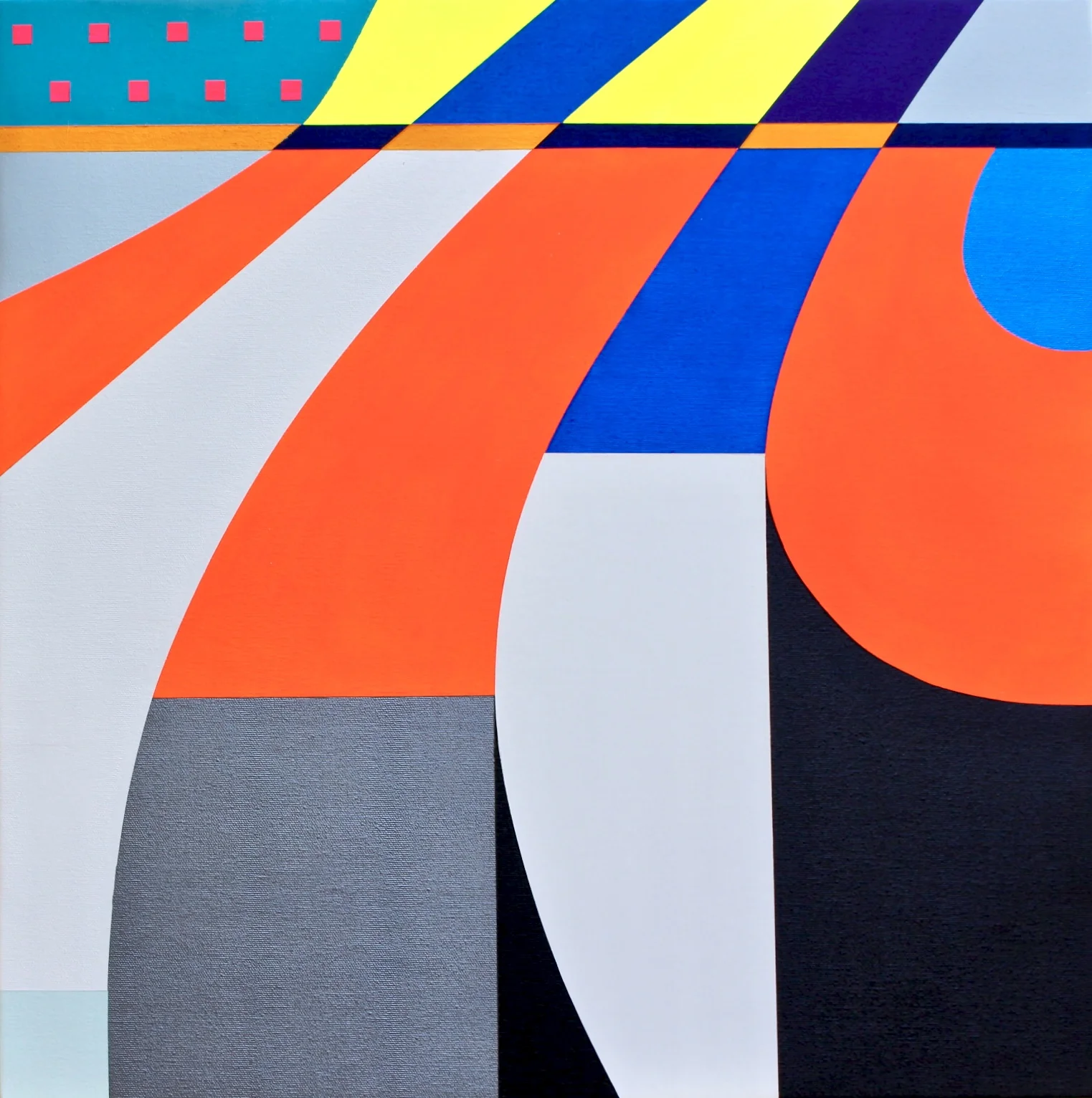 LUZIA Acrylics On Canvas 22” X 22” X 1.5” In | 55 X 55 X 3.75 Cmm