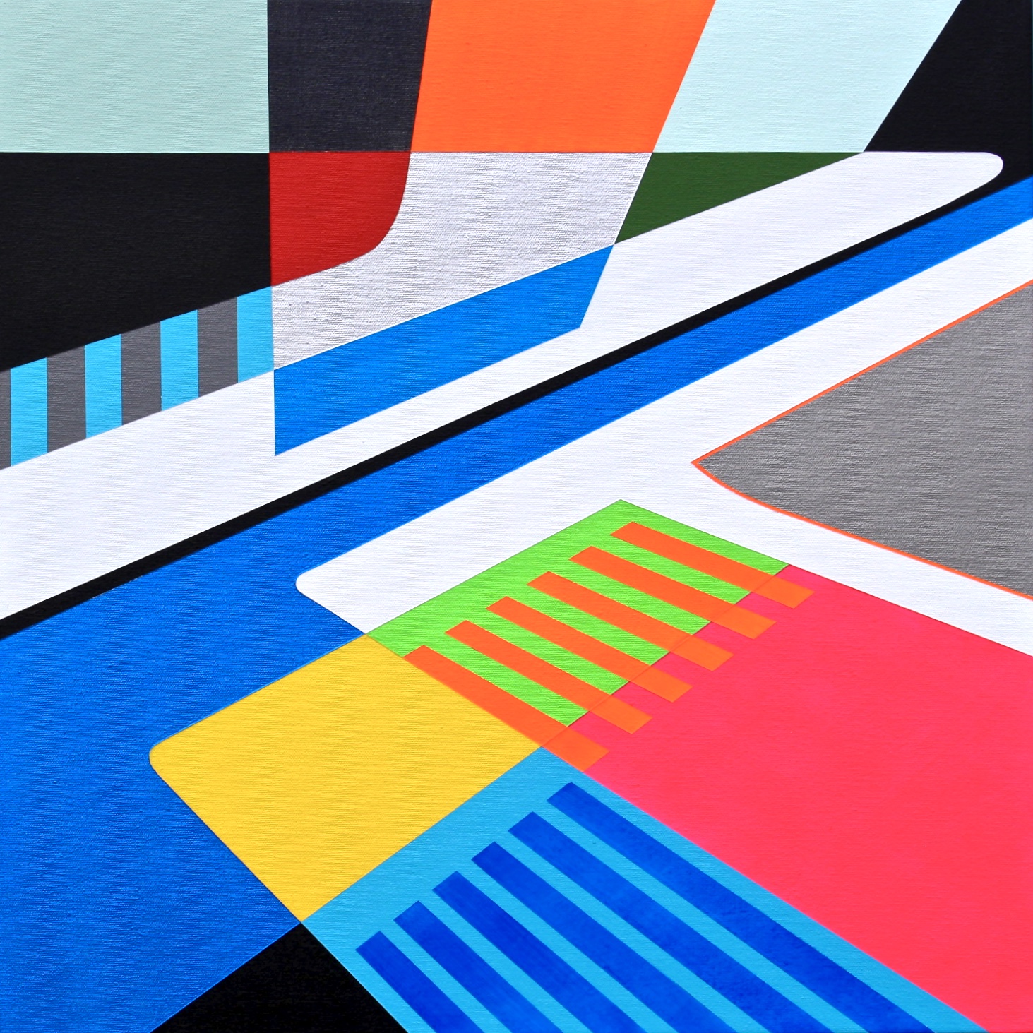 ORCUTT Acrylics On Canvas 22” X 22” X 1.5” In | 55 X 55 X 3.75 Cm