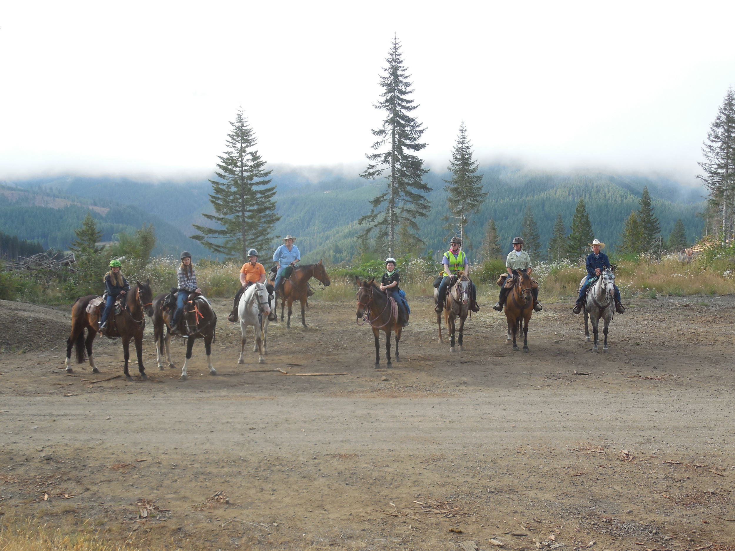 Riders ahead of the storm
