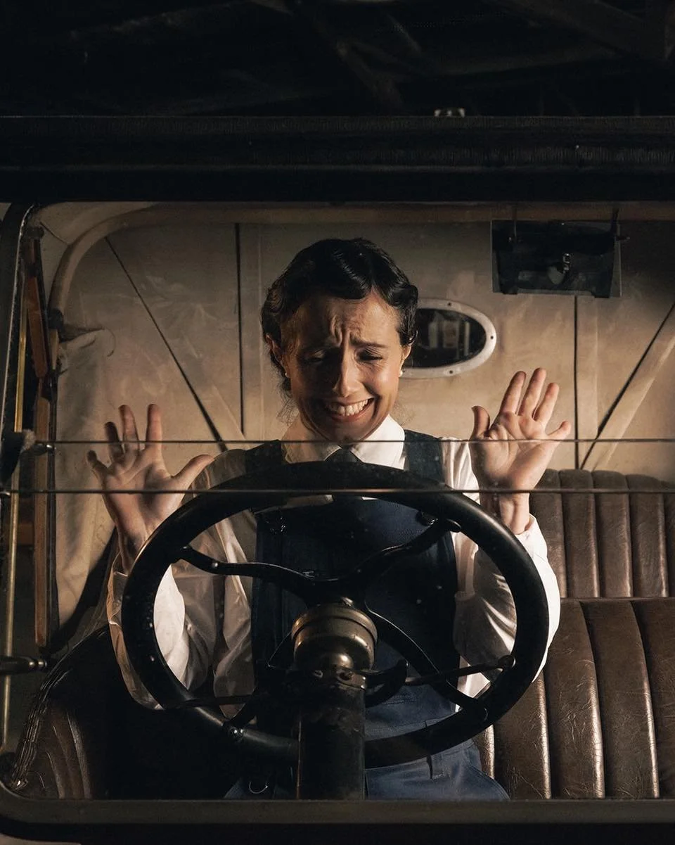 Marie isn&rsquo;t too confident in her driving abilities when she&rsquo;s hired at Miss Anderson&rsquo;s Motor Service, but don&rsquo;t worry, Alice will teach her everything she knows! 🚗

⚙️ Stephanie Clements as Marie Edie. 

Garage Girls is touri
