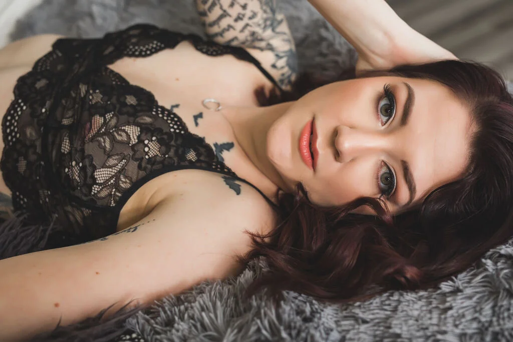 Tacoma Boudoir Photography | Blue Lace Lingerie | Seattle Boudoir Photographer