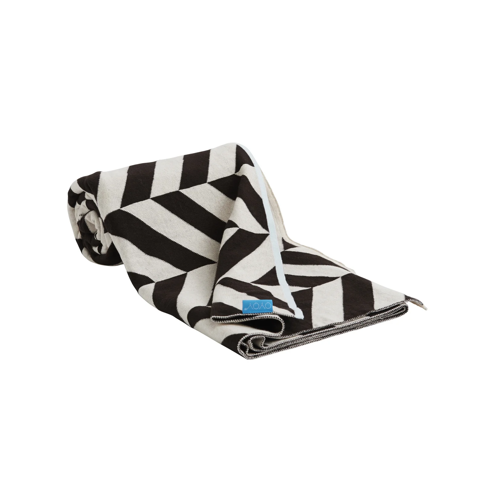 oyoy baby blanket mumi plaid white brown.jpg