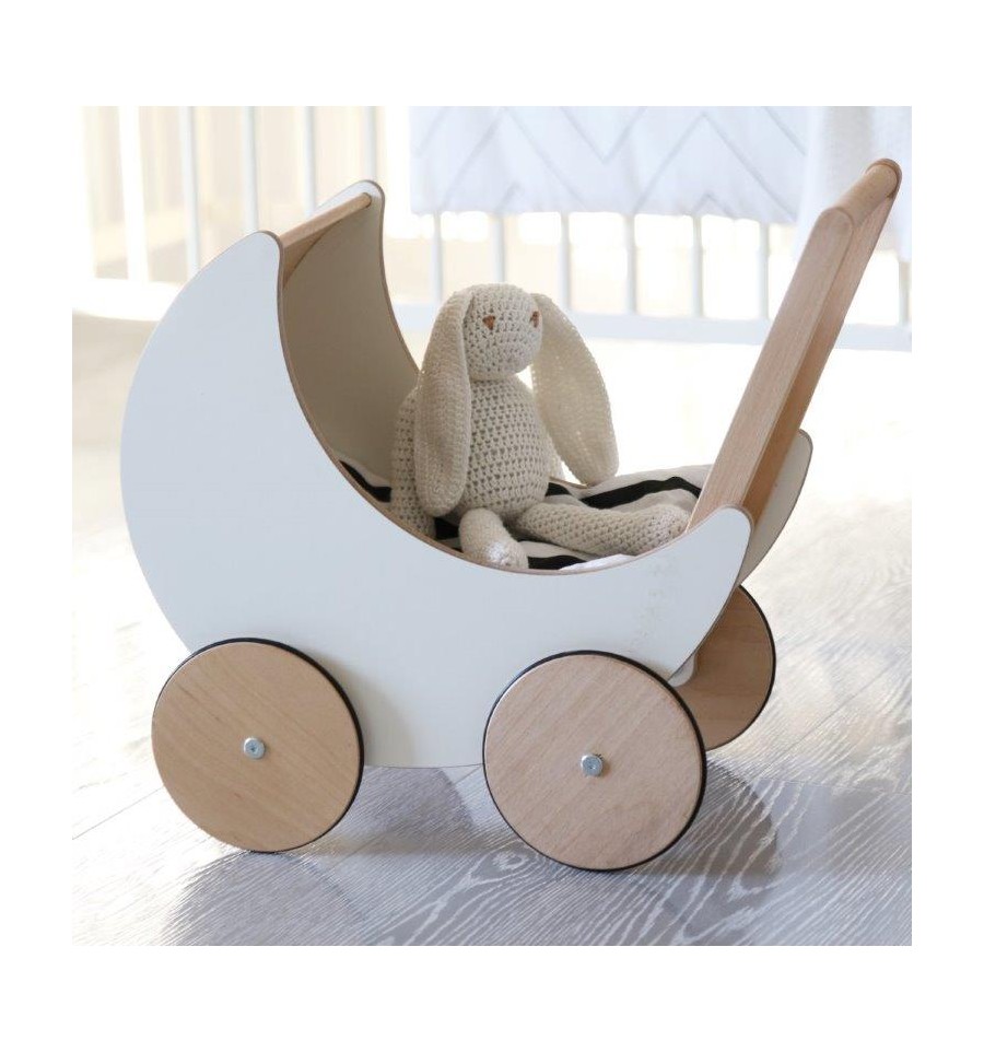 wooden play pram