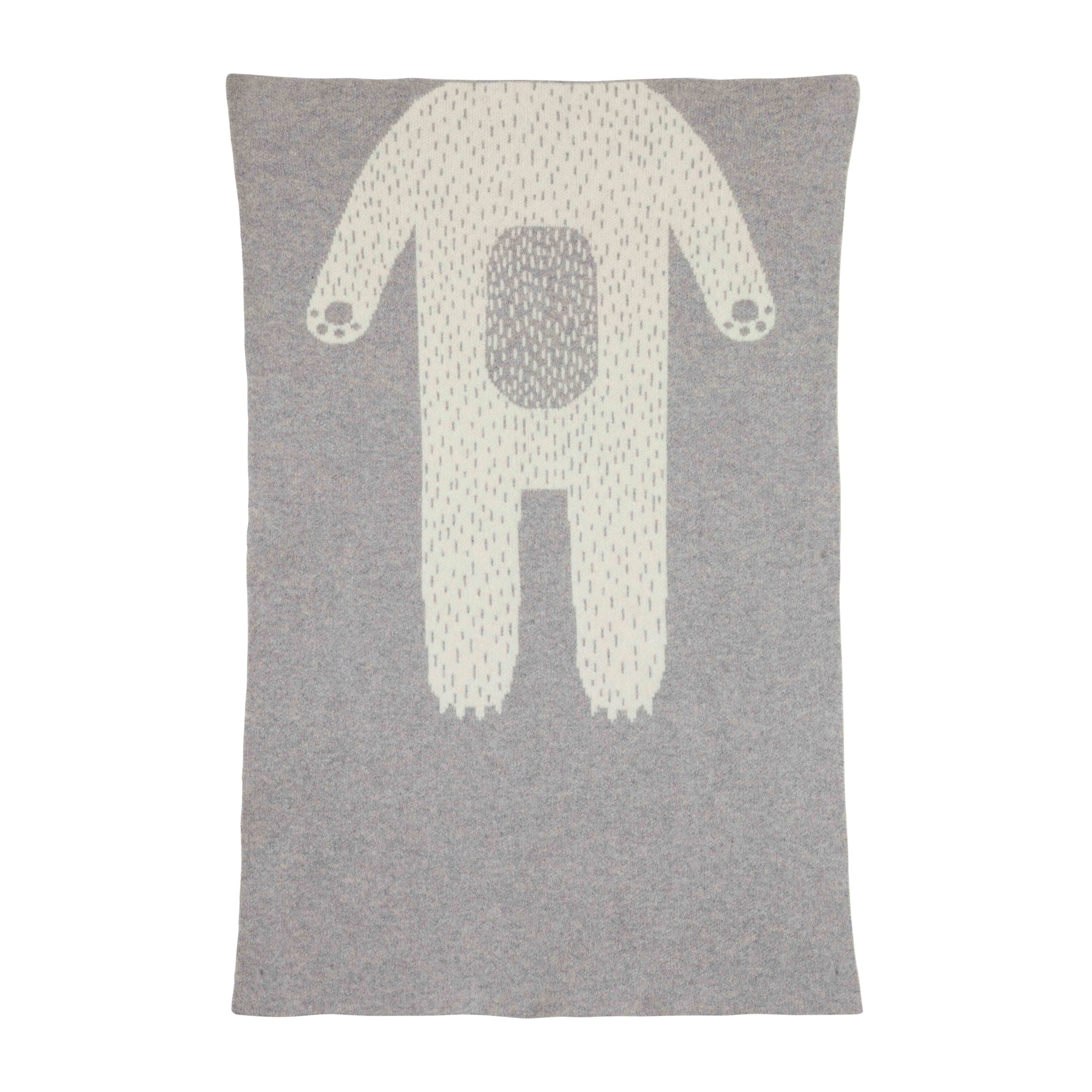 Mini Blanket - Bear - Grey White.jpg