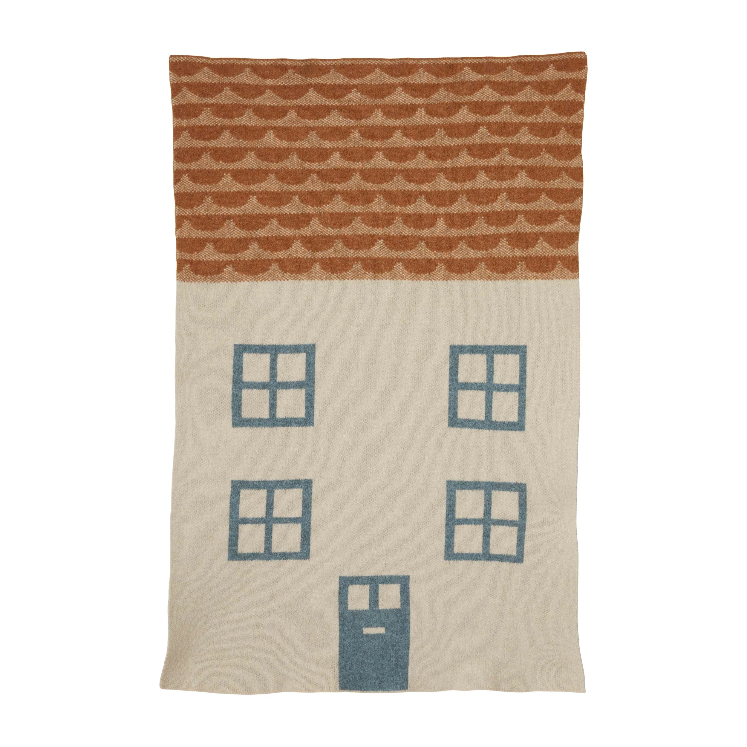 Mini Blanket - House - Oatmeal Navy.jpg