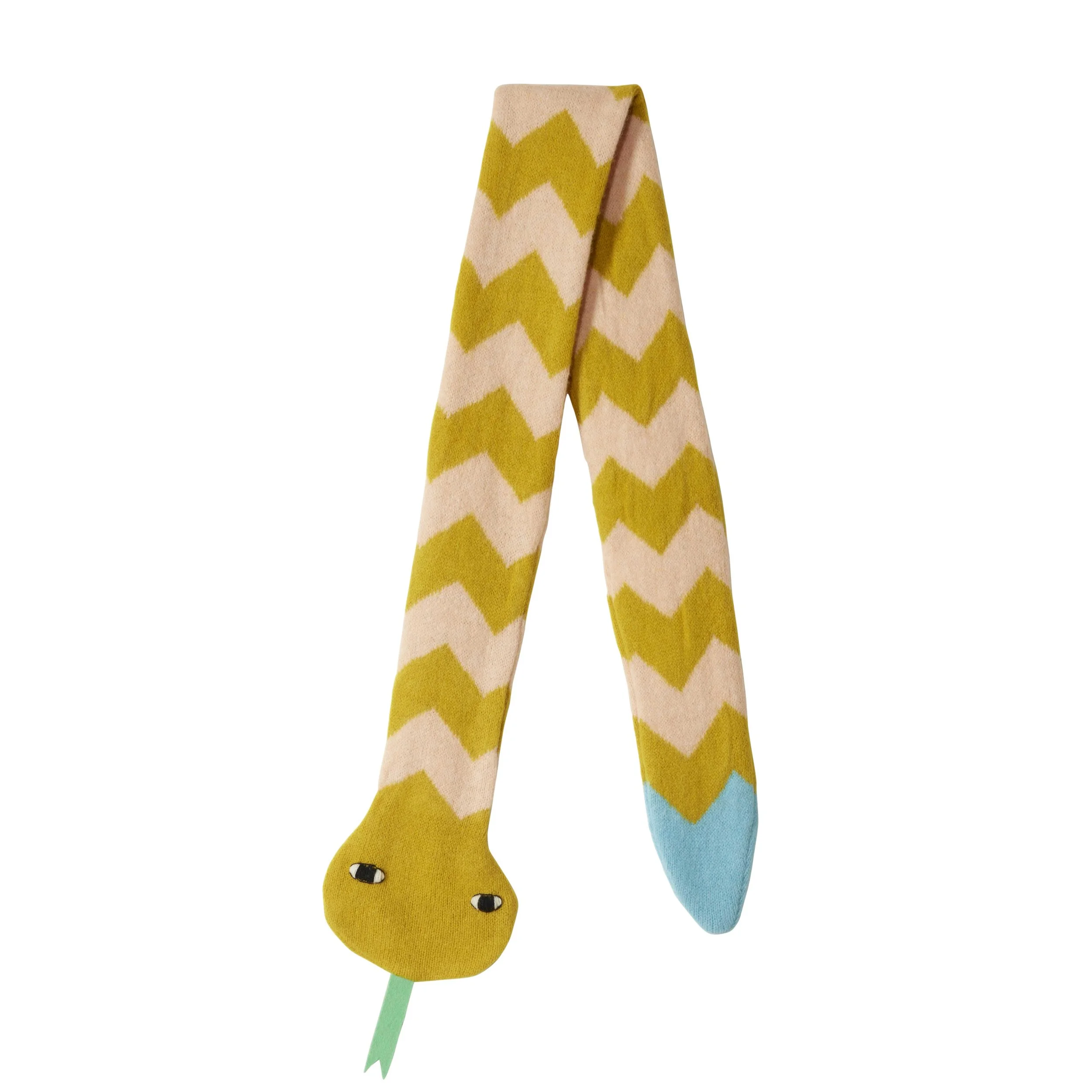 Kids - Snake Scarf - Mustard Peach.jpg