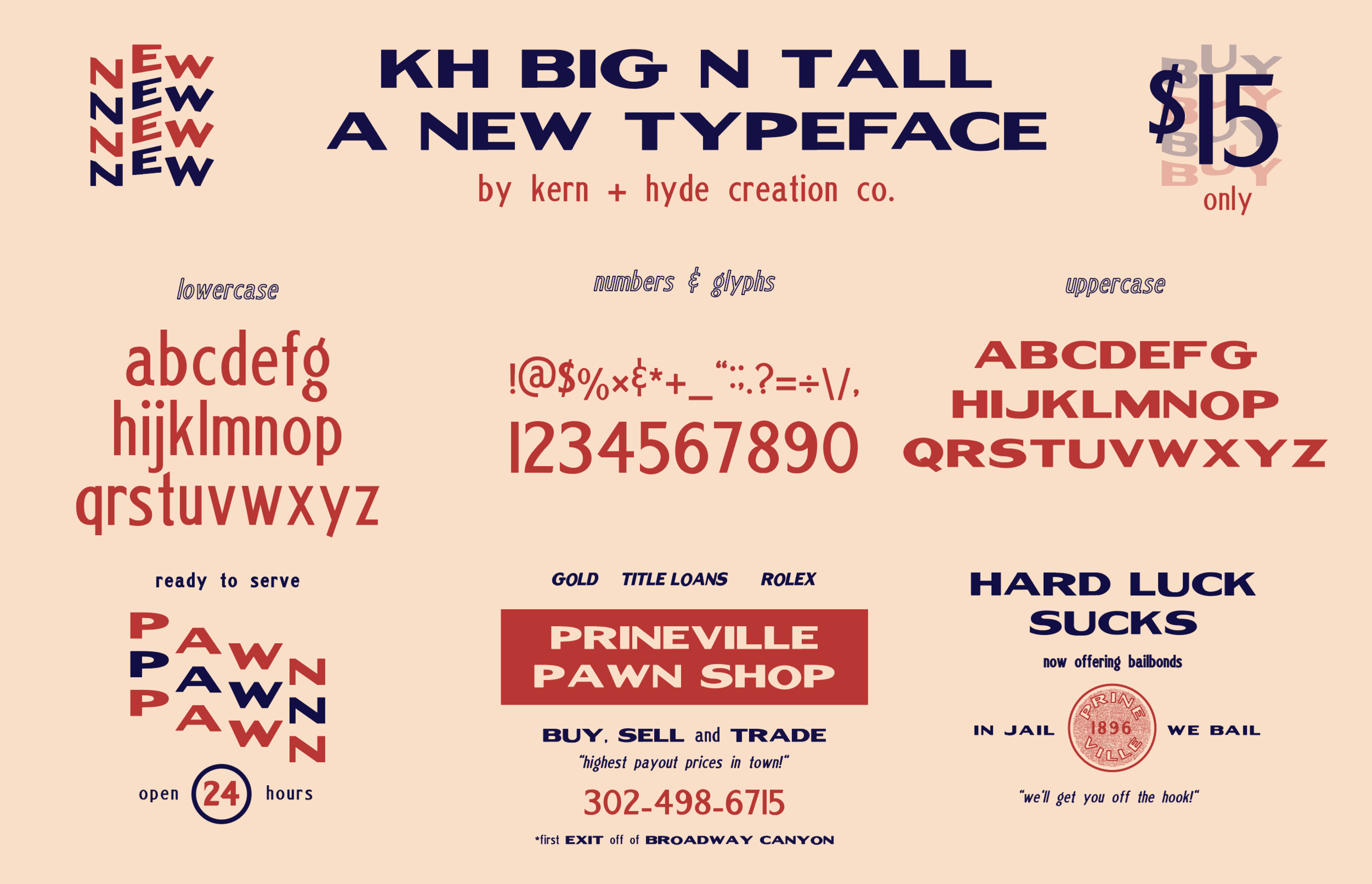 KH BIG N TALL TYPEFACE
