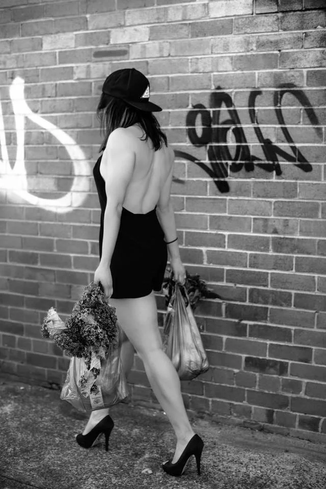 What if you trained hard enough to bring all the groceries in from the car in one trip?"- Jessica Herbert (Image via Robbie Lawrence for The Mve.ment. Society)