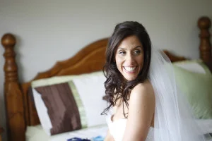 Rose Lauria looking radiant on her big day.