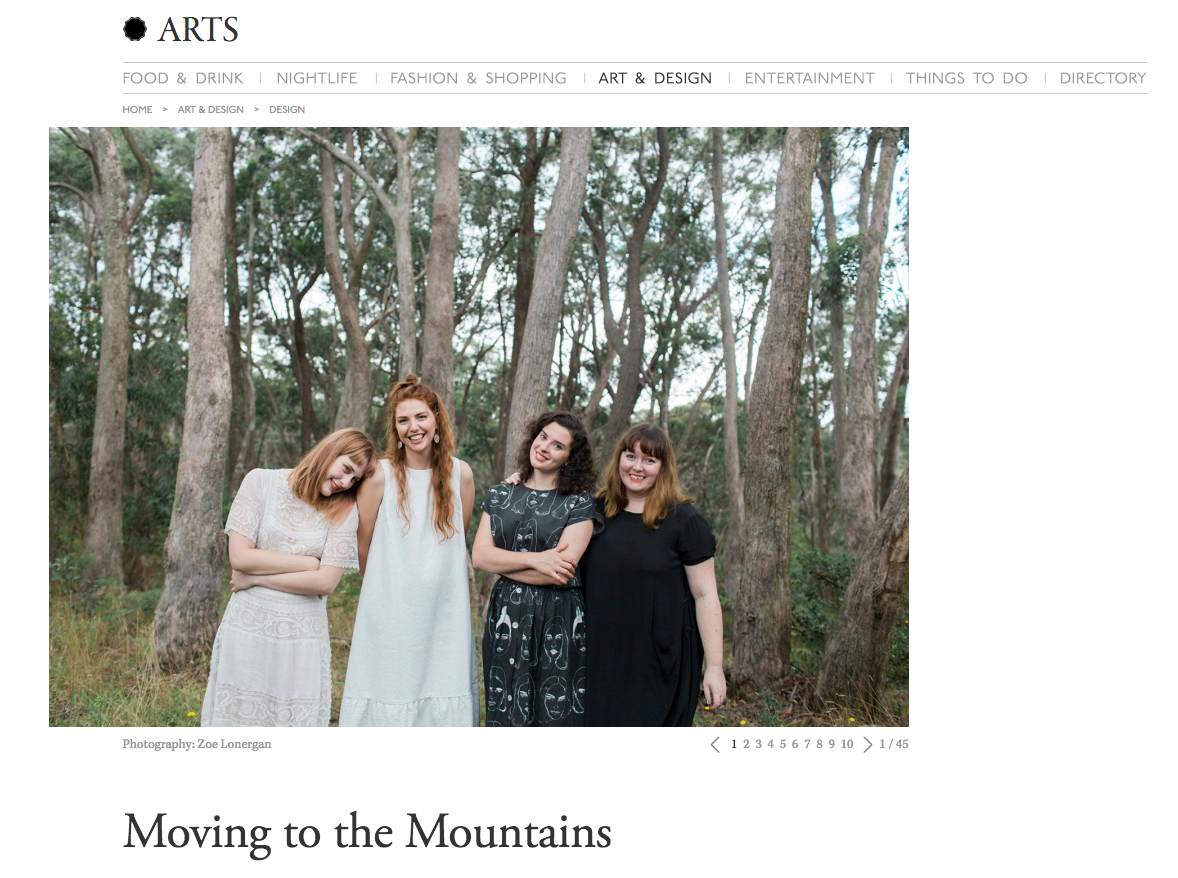 Broadsheet 'Moving to the Mountains'