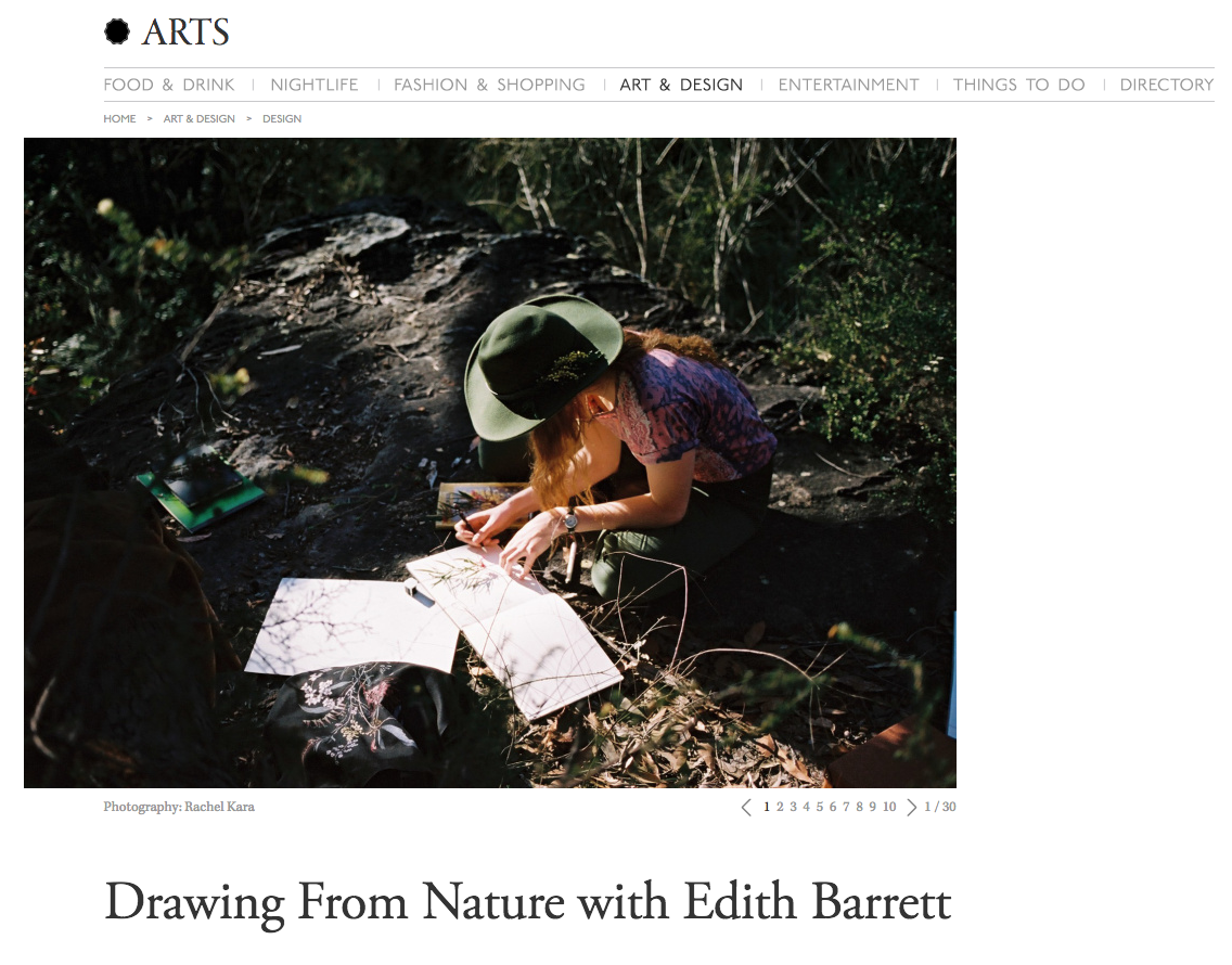 Broadsheet 'Drawing from Nature'