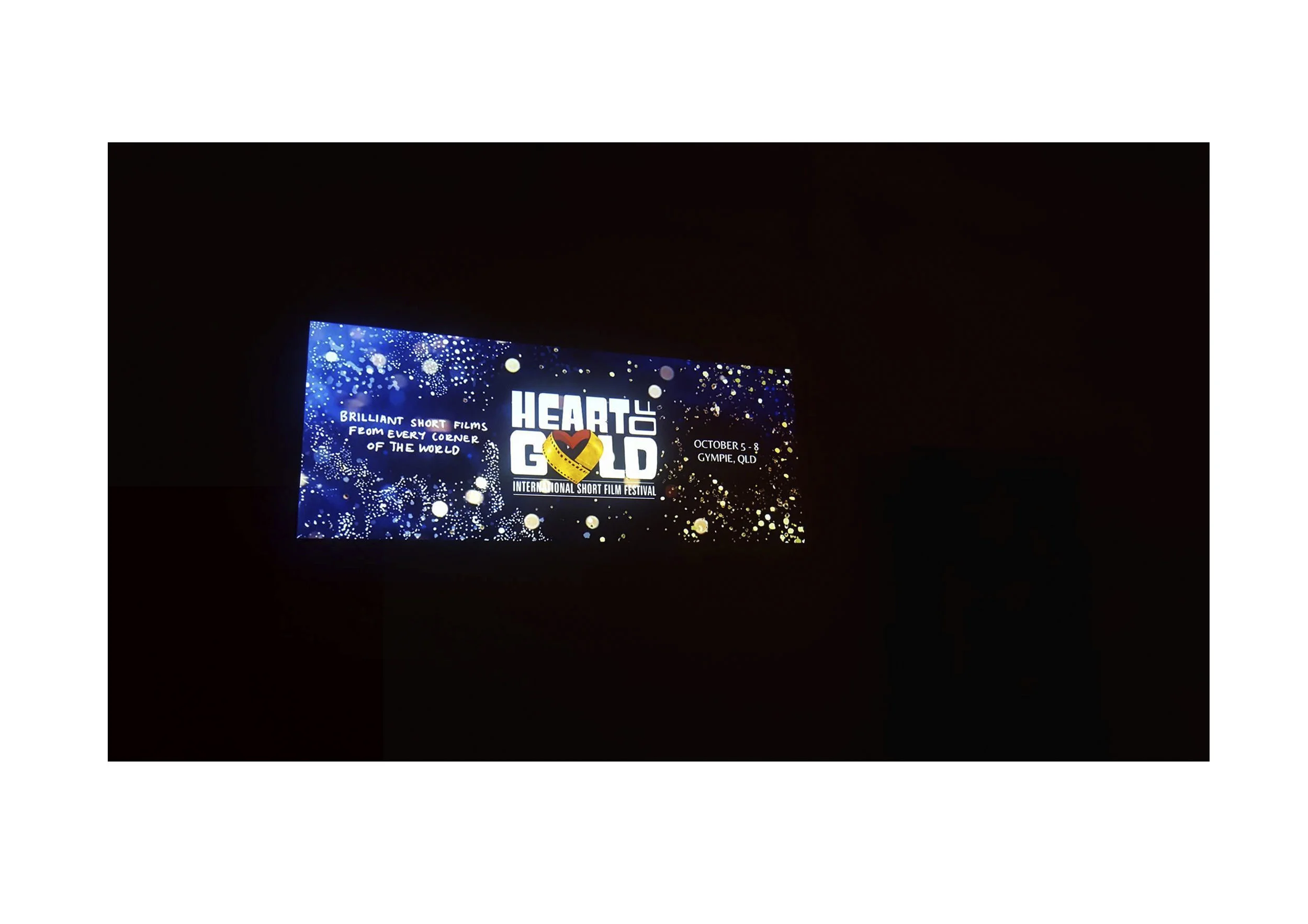 On screen at the Heart of Gold International Film Festival 2017. (Graphic Design by Jackson Scott)