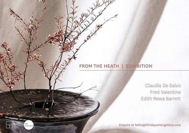 'From The Heath' Exhibition is Live! .

It is an honour to exhibit alongside beautiful ceramicists @claudia_desalvo_makes and @fredvalentinepottery_ and work to bring wild clay, wood ash, wallum heath grasses and illustration together in this virtual