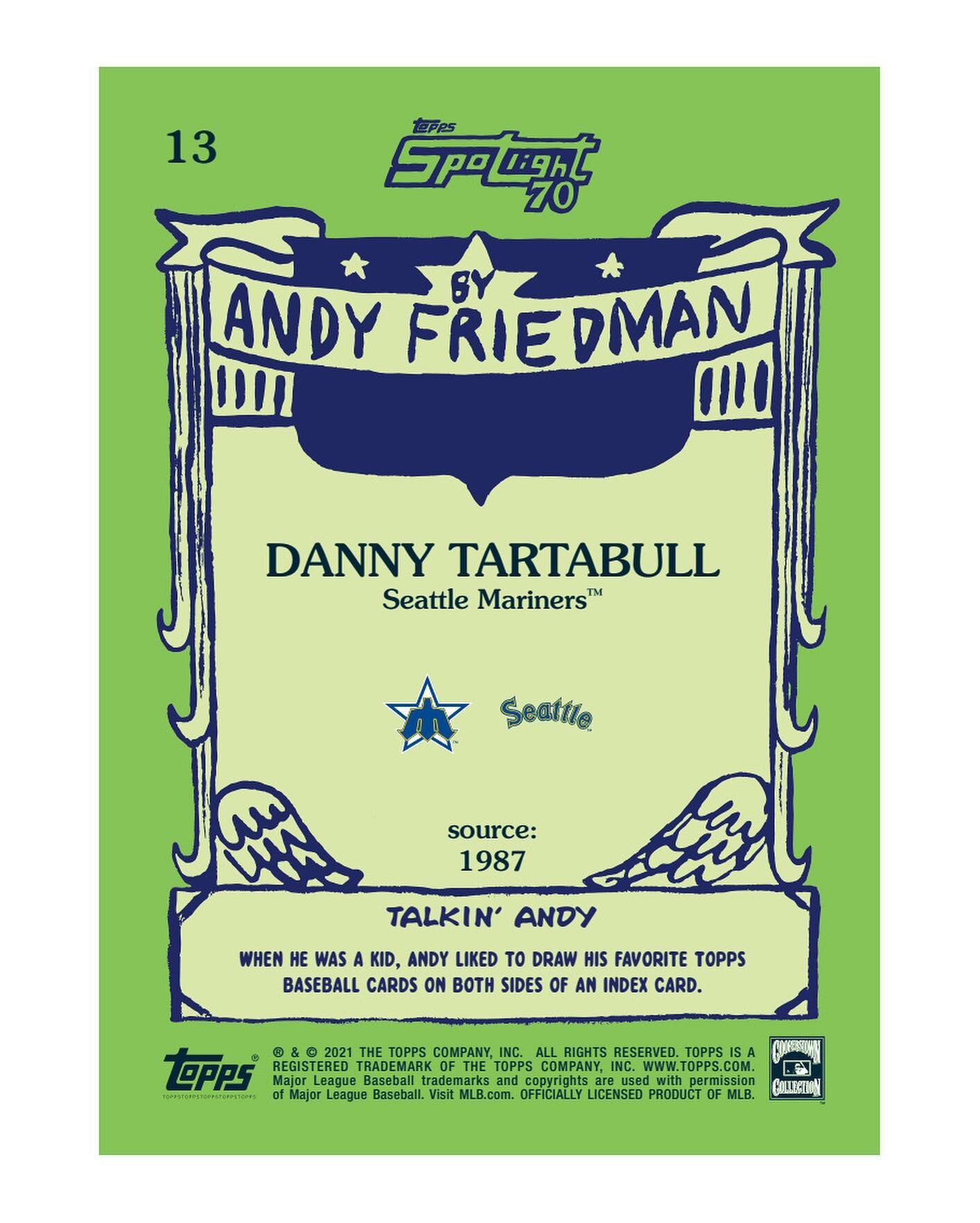 The backs of these #spotlight70 cards are pretty cool, too! #talkinandy @topps #collectemall ! 💥