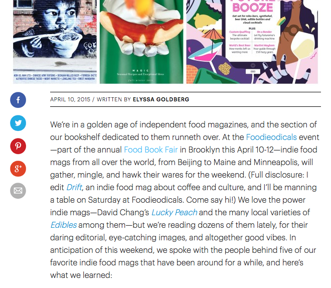 Food Book Fair 2015 / Sample Press