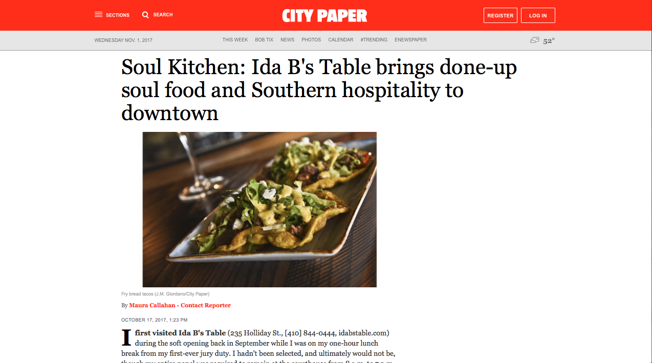Ida B's Table // Sample Press