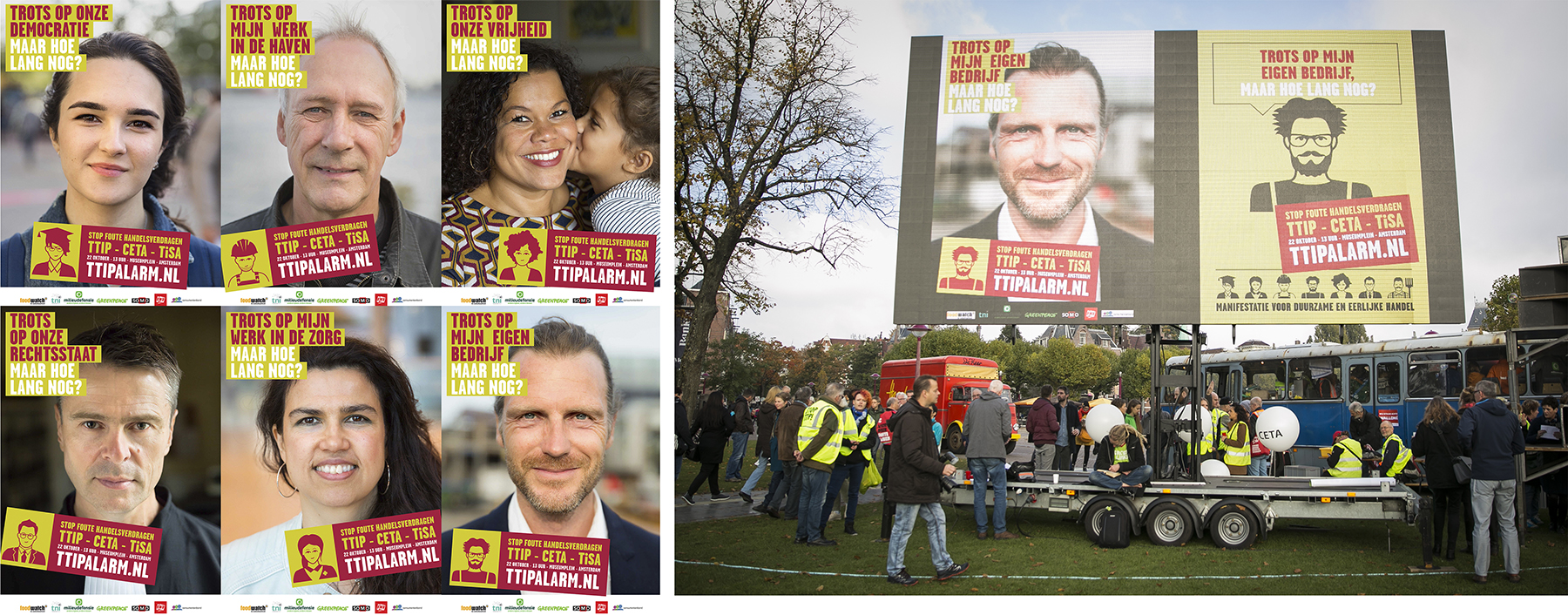 MIlieudefensie, manifestatie voor duurzame en eerlijke handel