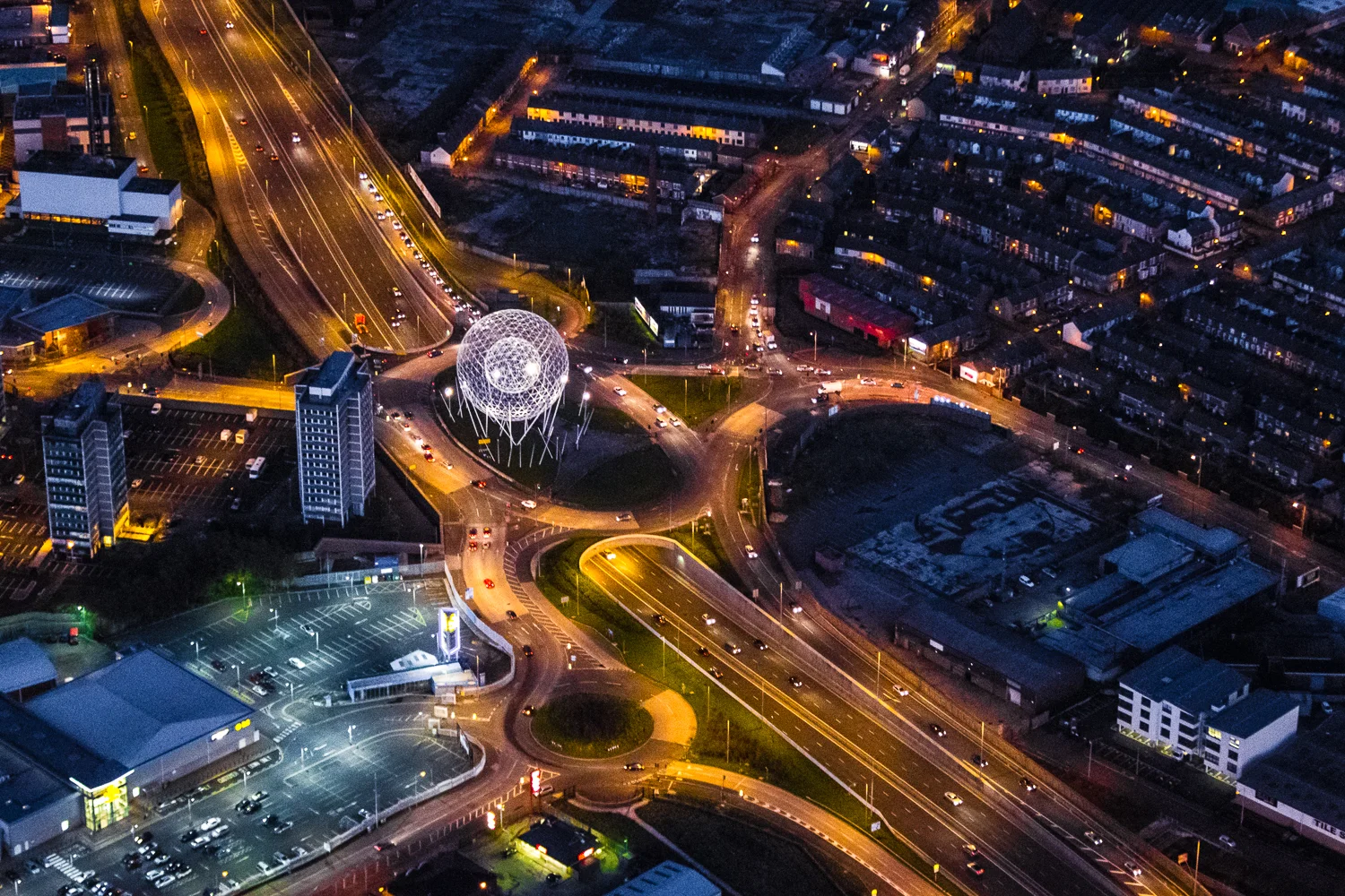 Rise Sculpture, Westlink Belfast.