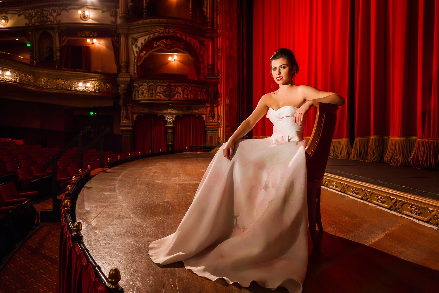 Bridal shoot at Grand Opera House Belfast