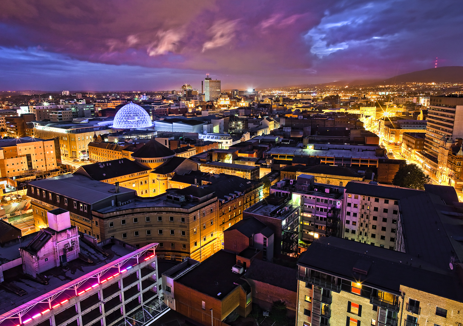 Belfast Skyline. Shot from The Boat Apartments.