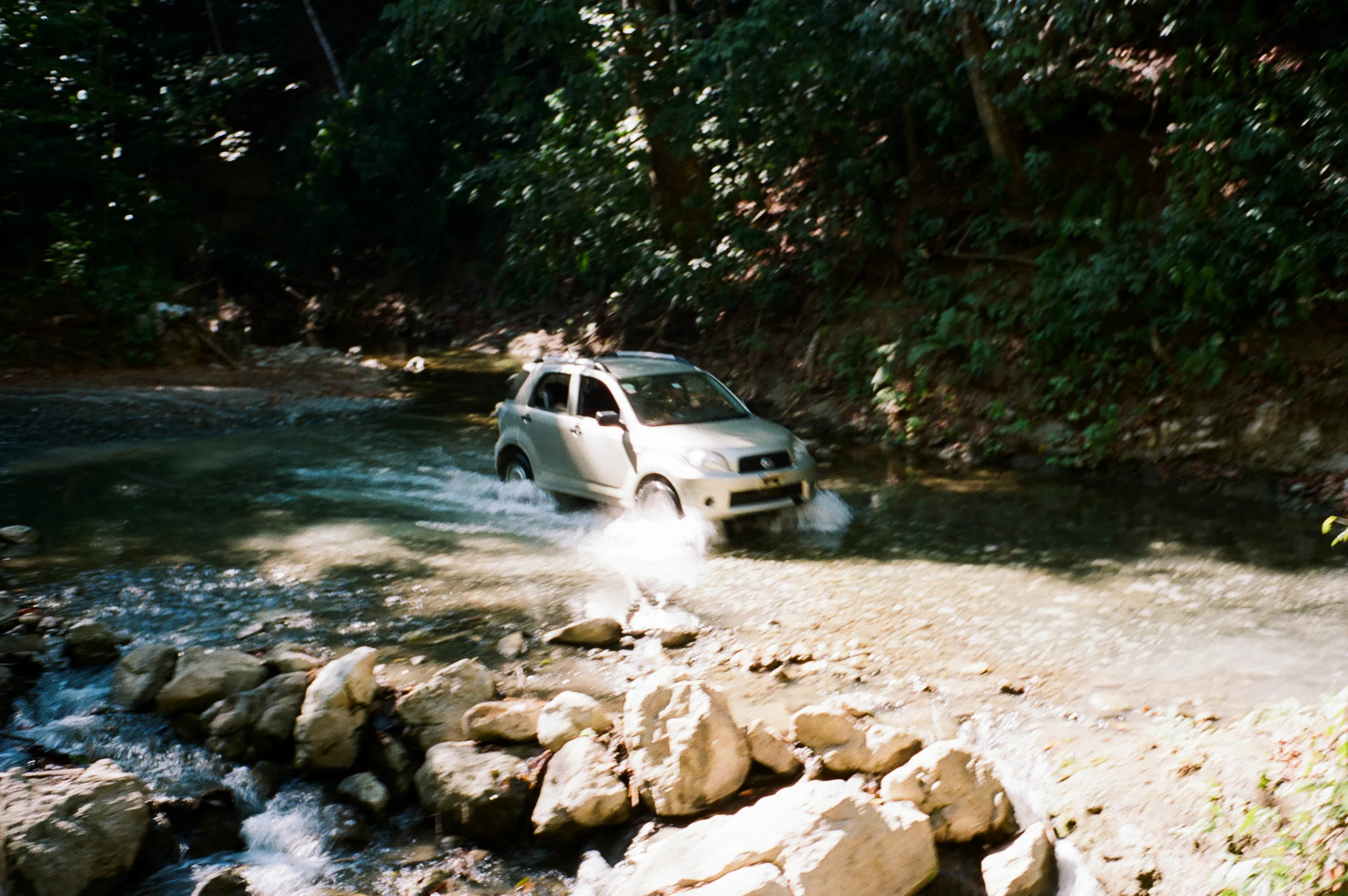 We had to ford a number of rivers. My husband underestimated one and let's just say we ended up with some water in the car. Don't tell the rental agency ;-)