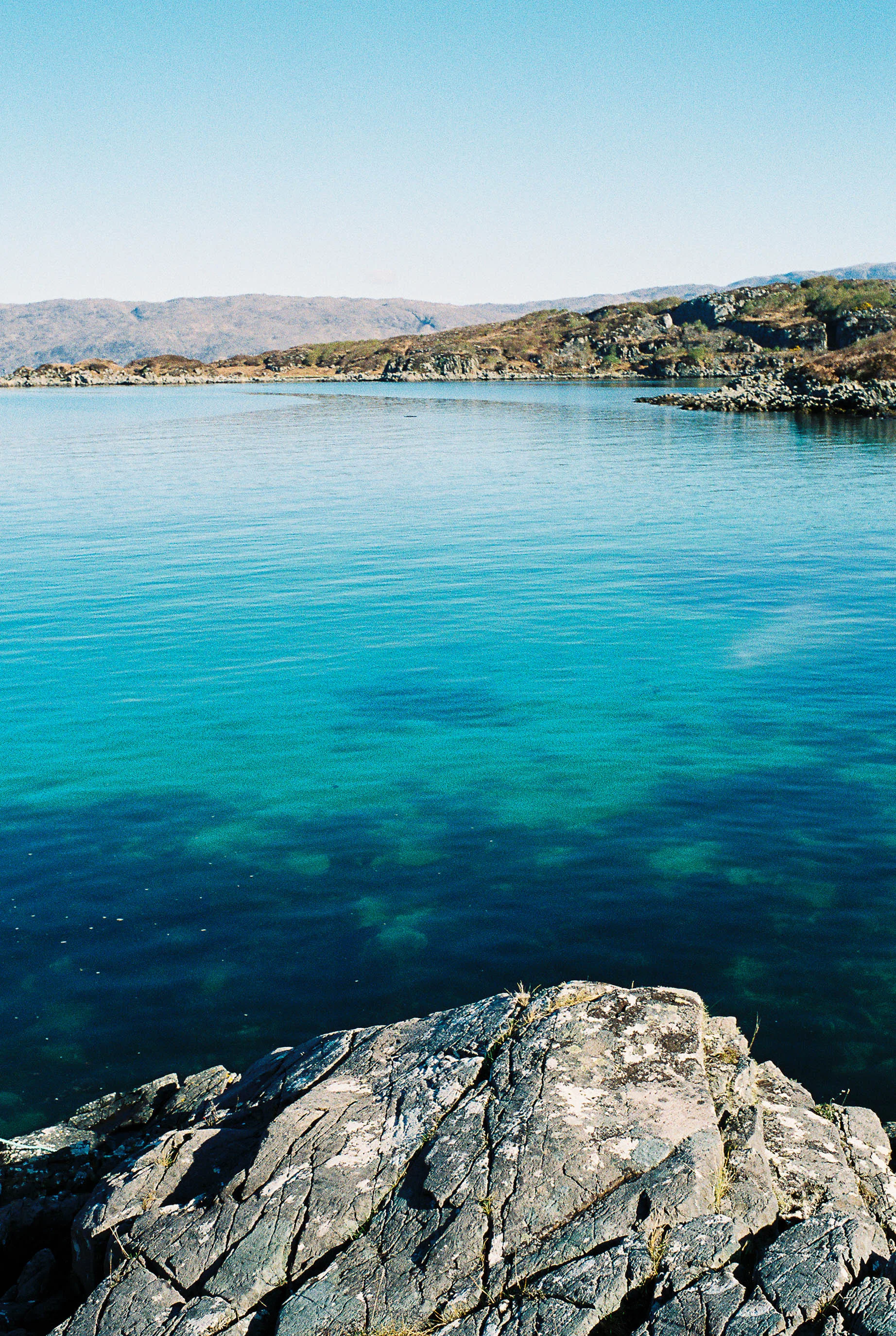 The water was surprisingly clear and turquoise.