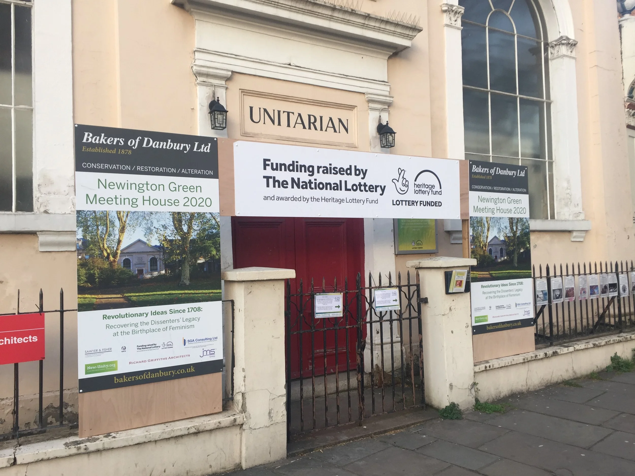 The builders are in the Meeting House
