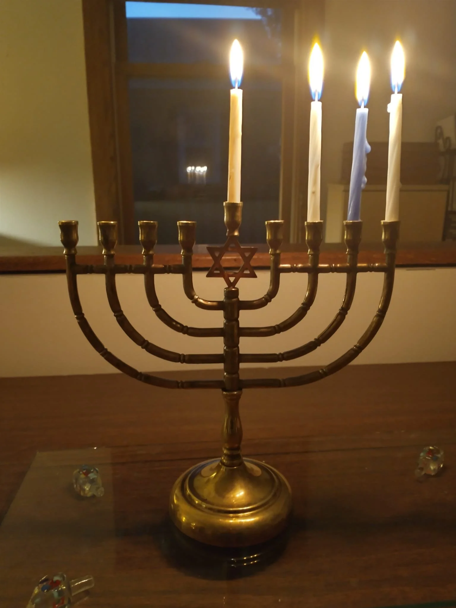 Menorah lighting and Chanukah celebration